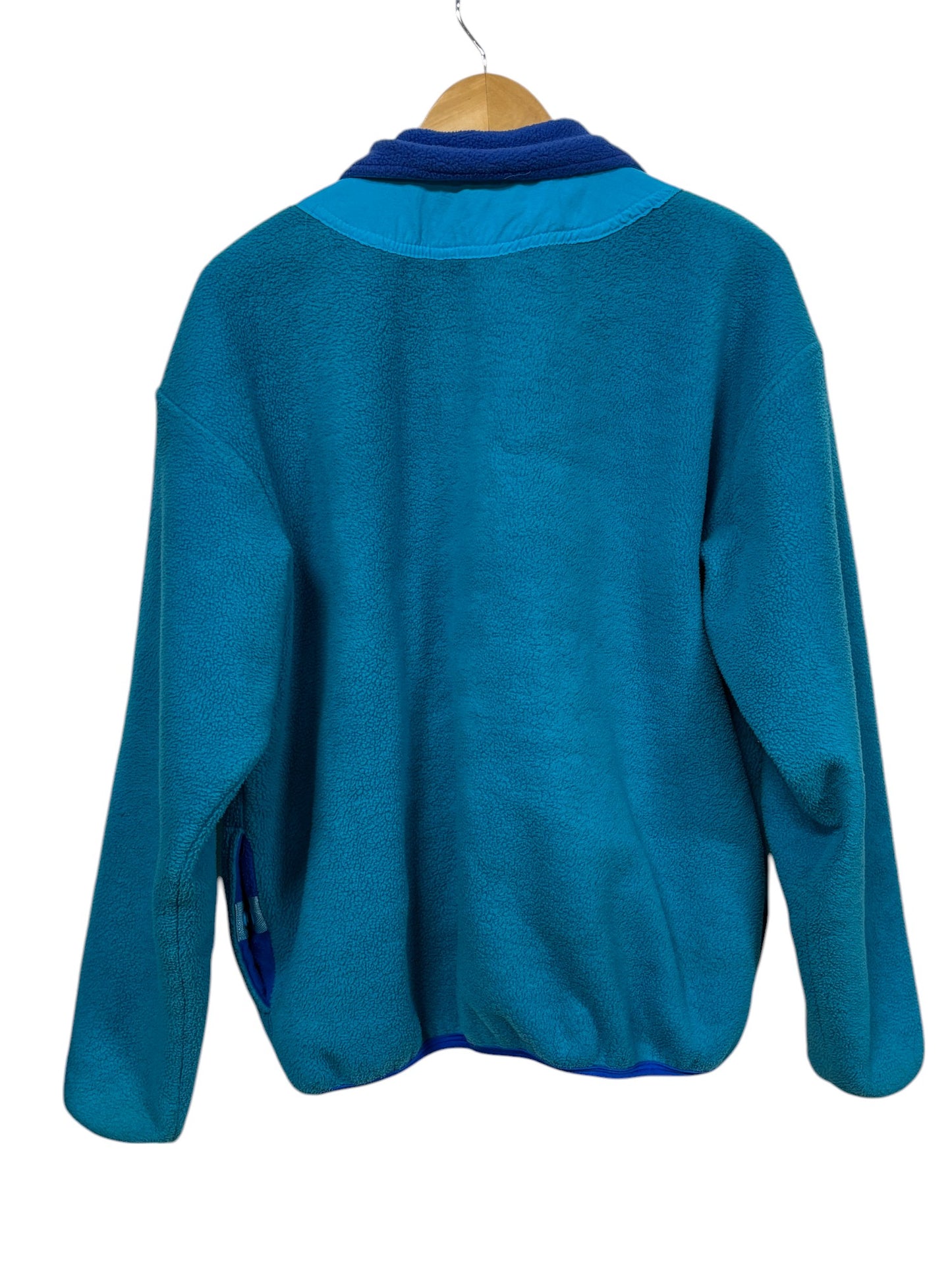 Vintage 90's Nike Silver Tag Blue Fleece Zip Up Jacket Size Large