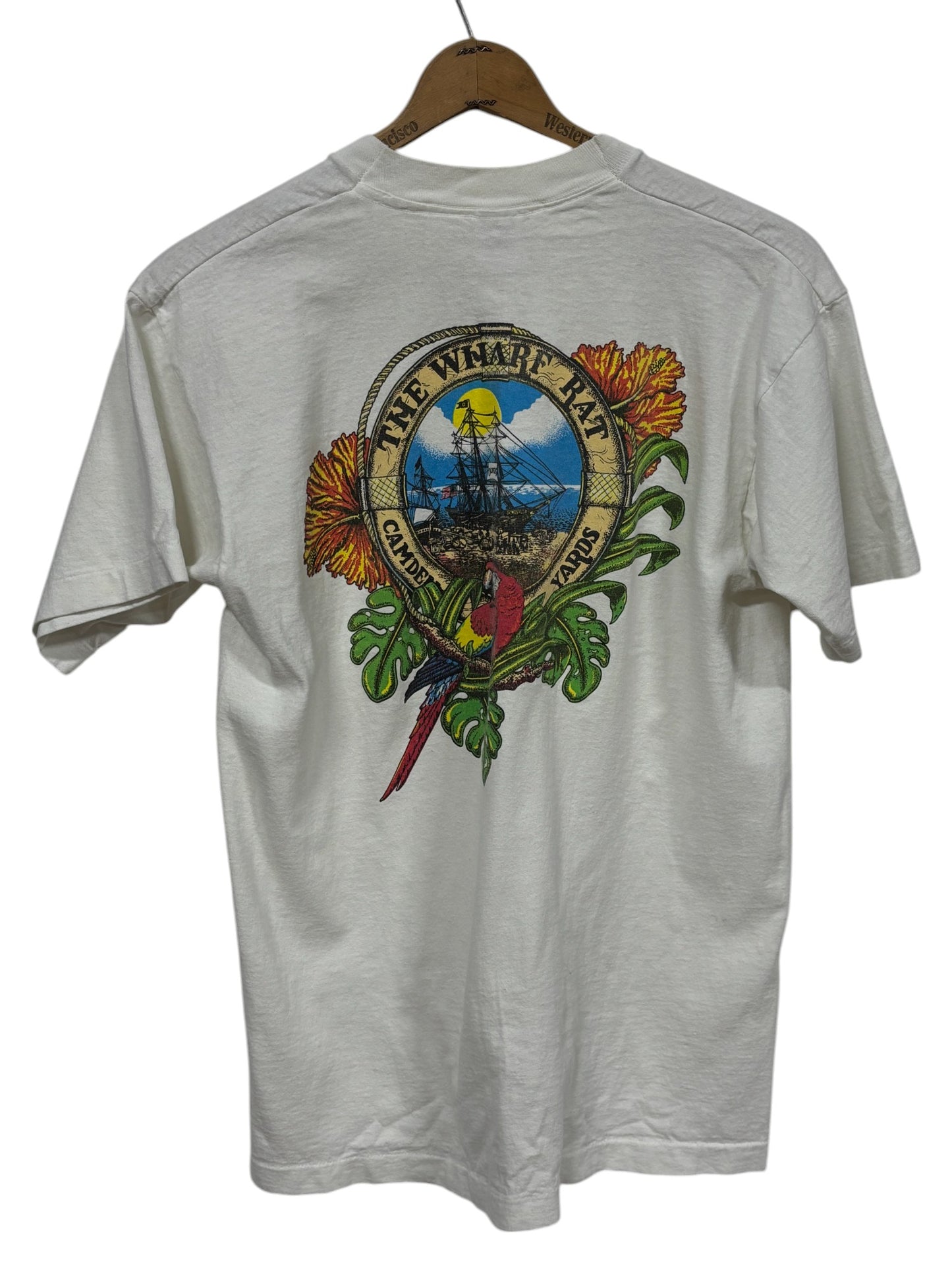 Vintage 90's Wharf Rat Baltimore Maryland Graphic Tee Size Large