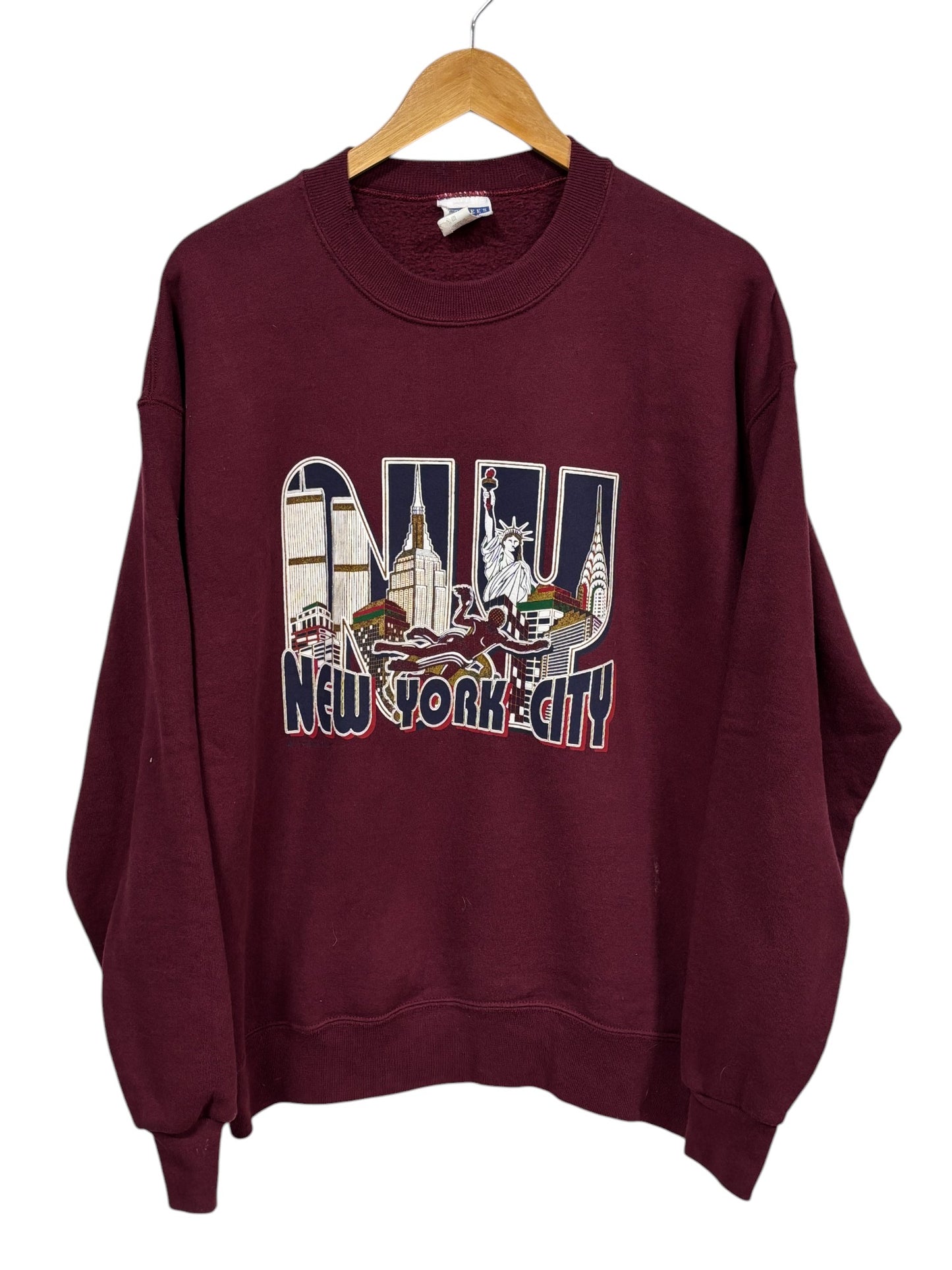 Vintage 90's New York City Skyline Crewneck Sweater Size Large