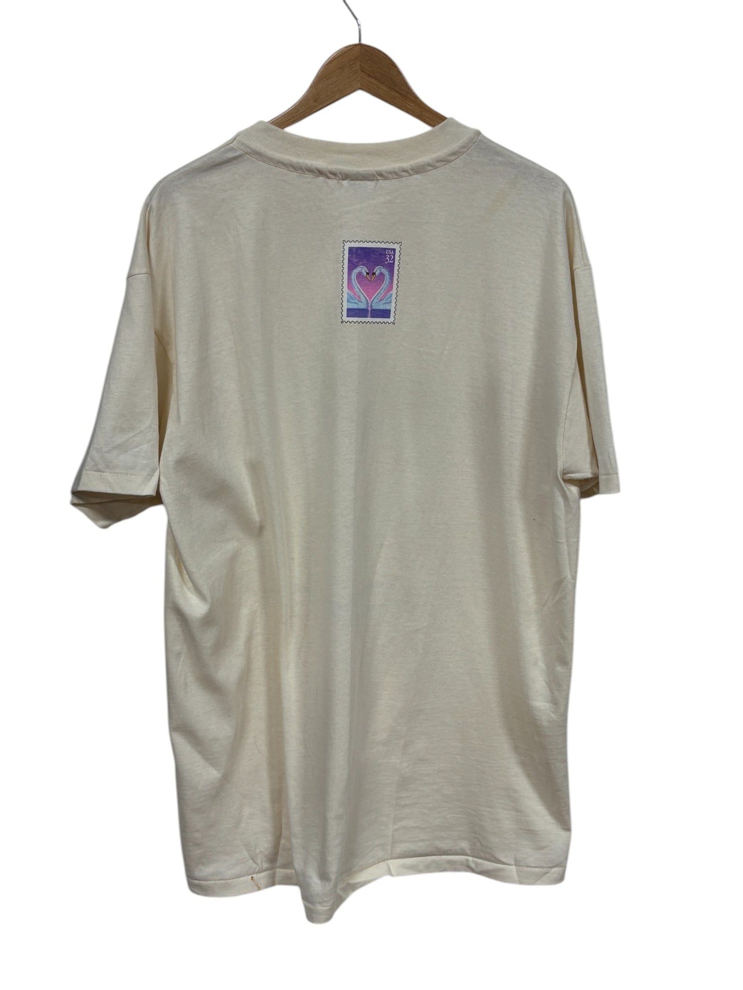 Vintage 90's Swans in Love Graphic Tee Size XL