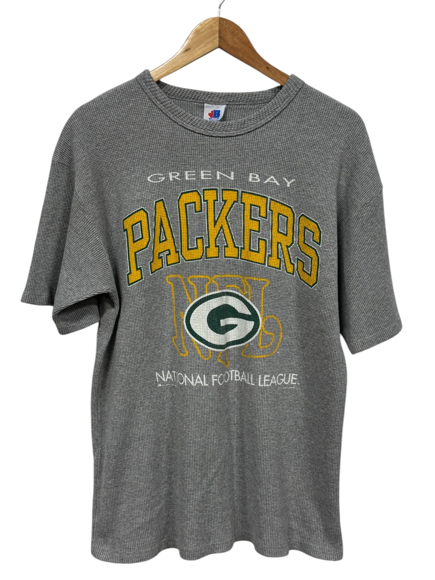 Vintage 90's Green Bay Packers NFL Logo Graphic Tee Size XL