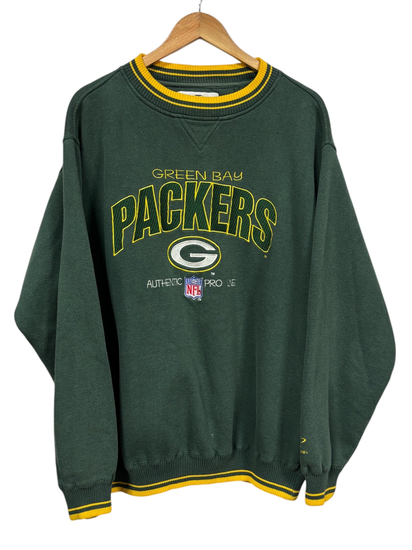 Vintage 90's Logo Athletic Green Bay Packers NFL Logo Sweater Size XL