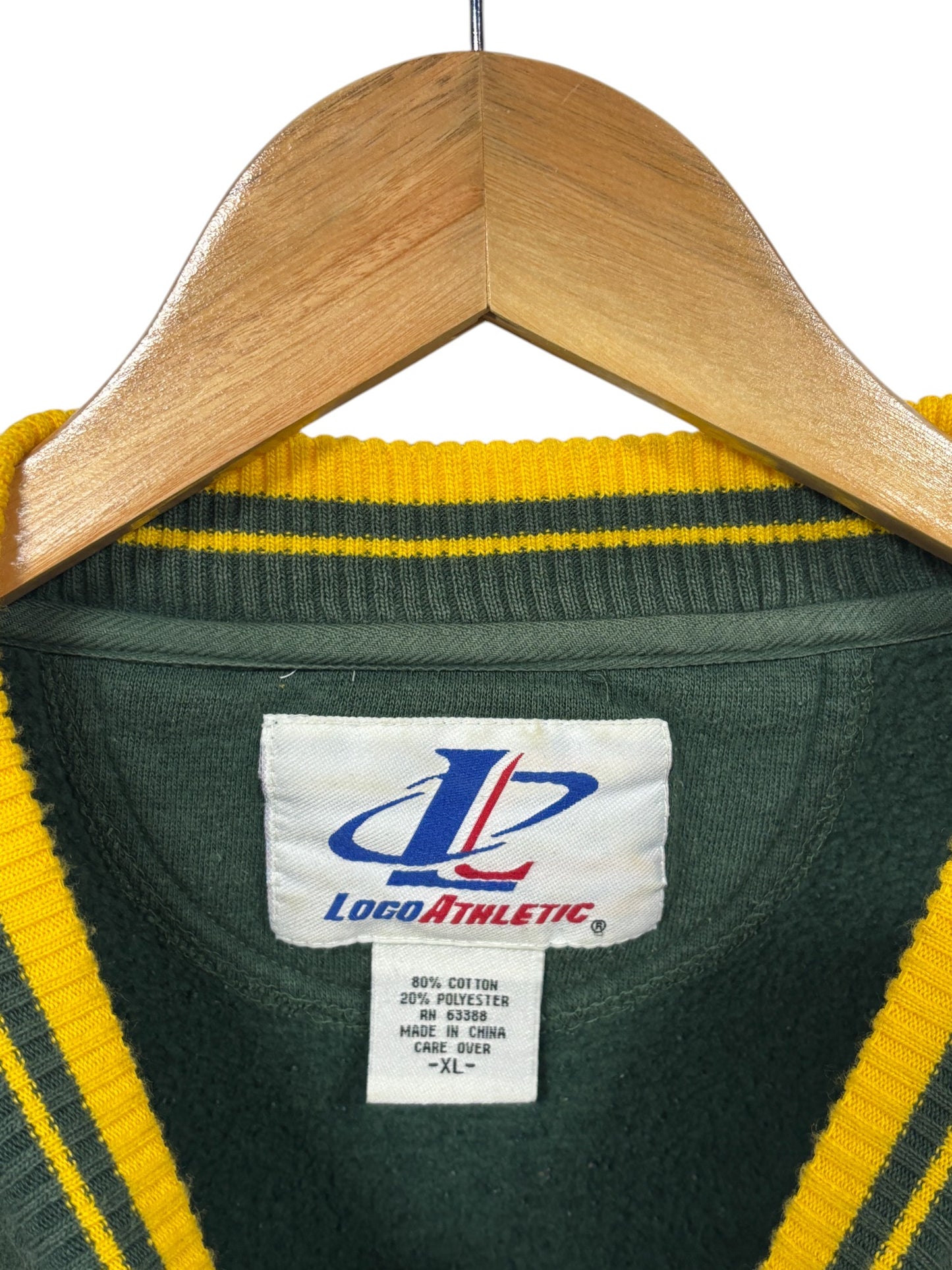 Vintage 90's Logo Athletic Green Bay Packers NFL Logo Sweater Size XL