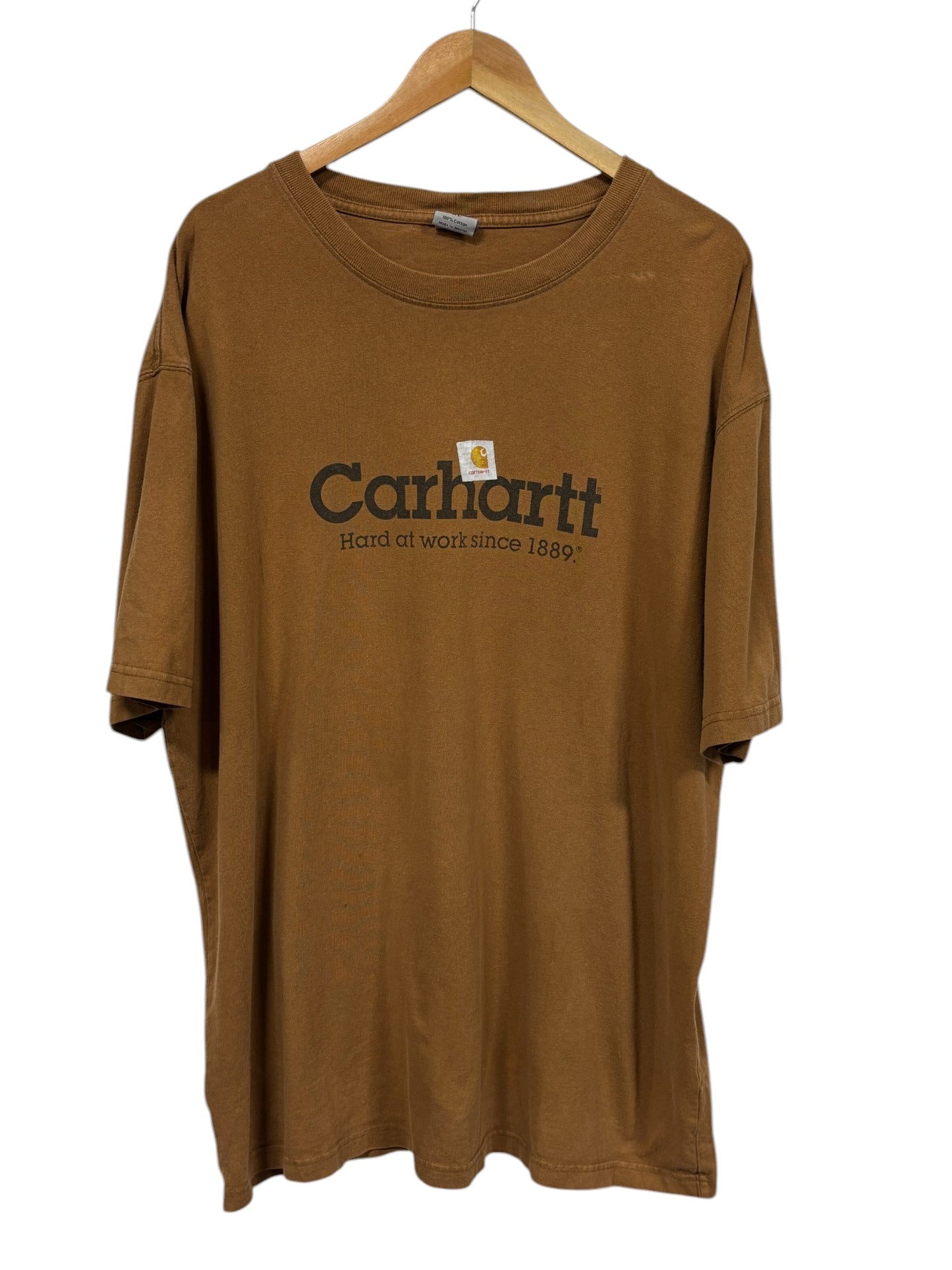 Vintage 00's Carhartt Hard Work Since 1889 Graphic Tee Size XL