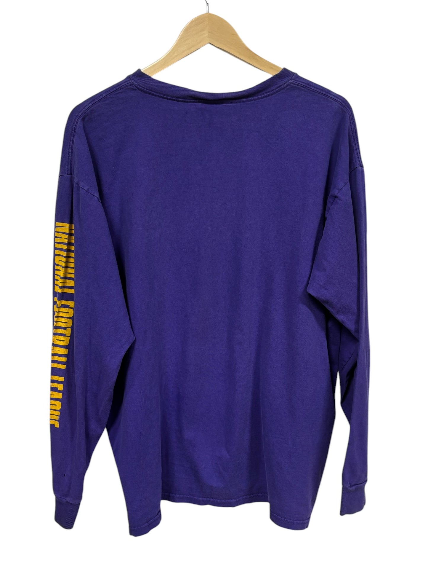 Vintage 90's Logo Athletic Minnesota Vikings Long Sleeve Shirt Size Large
