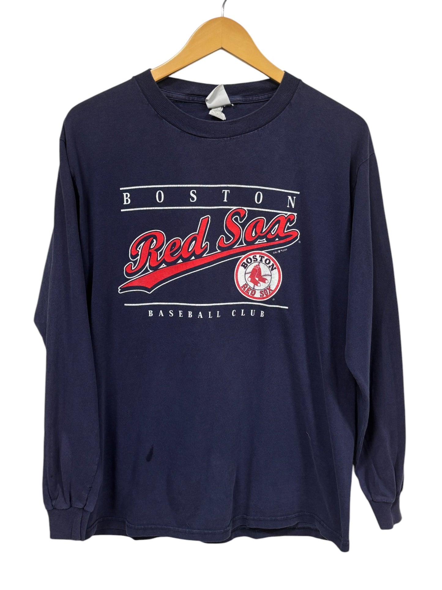 Vintage 00's Boston Red Sox Baseball Club Baseball Long Sleeve Shirt Size Large