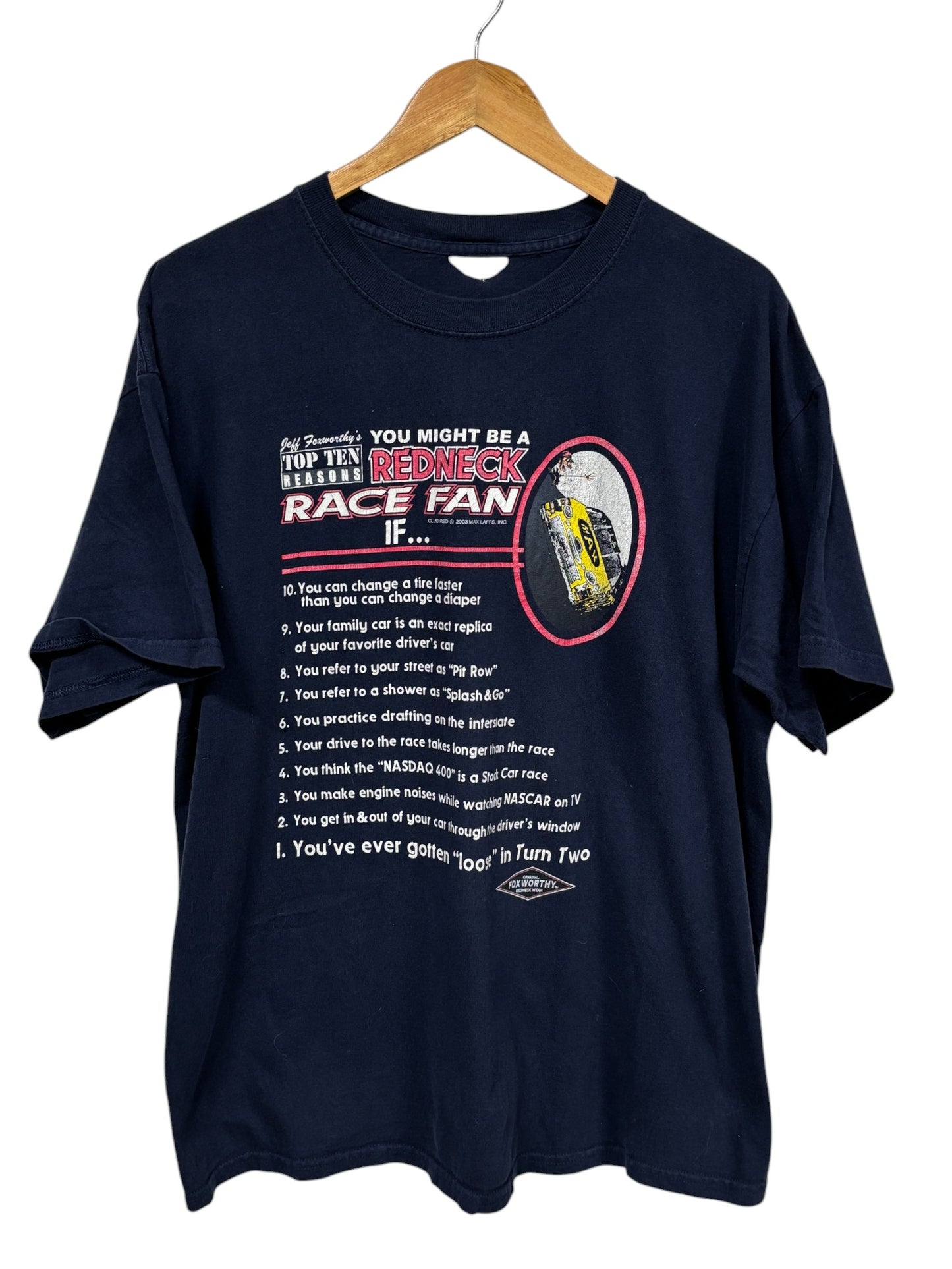Vintage Jeff Foxworth Might be a Redneck NASCAR Tee Size XL