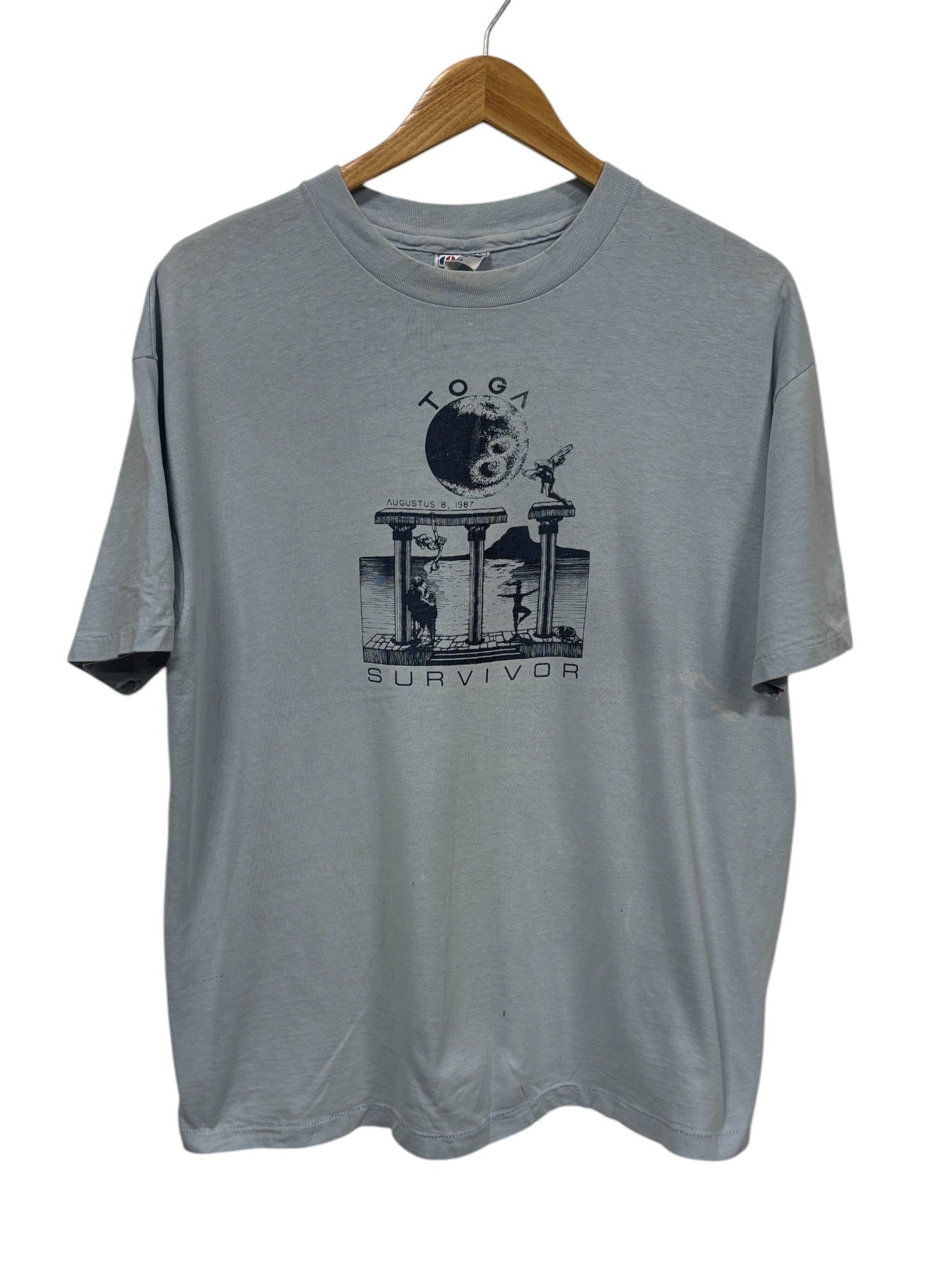 Vintage 1987 Toga Survivor Graphic Tee Size XL