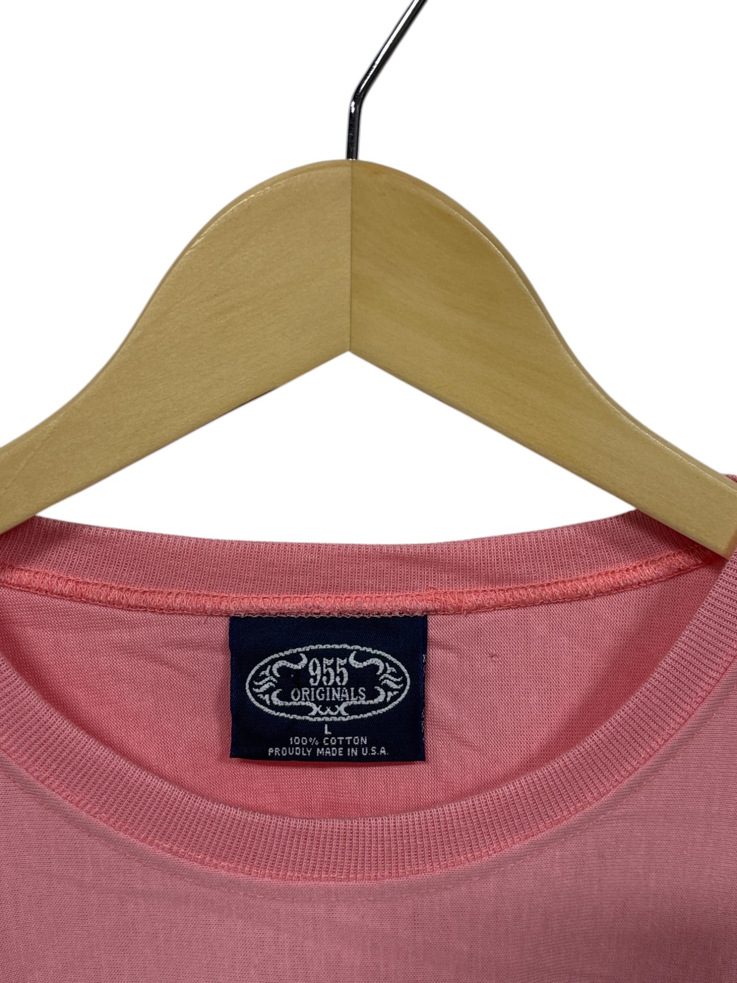 Vintage 90's 955 Originals Colorblock Pastel Striped Tee Size Large
