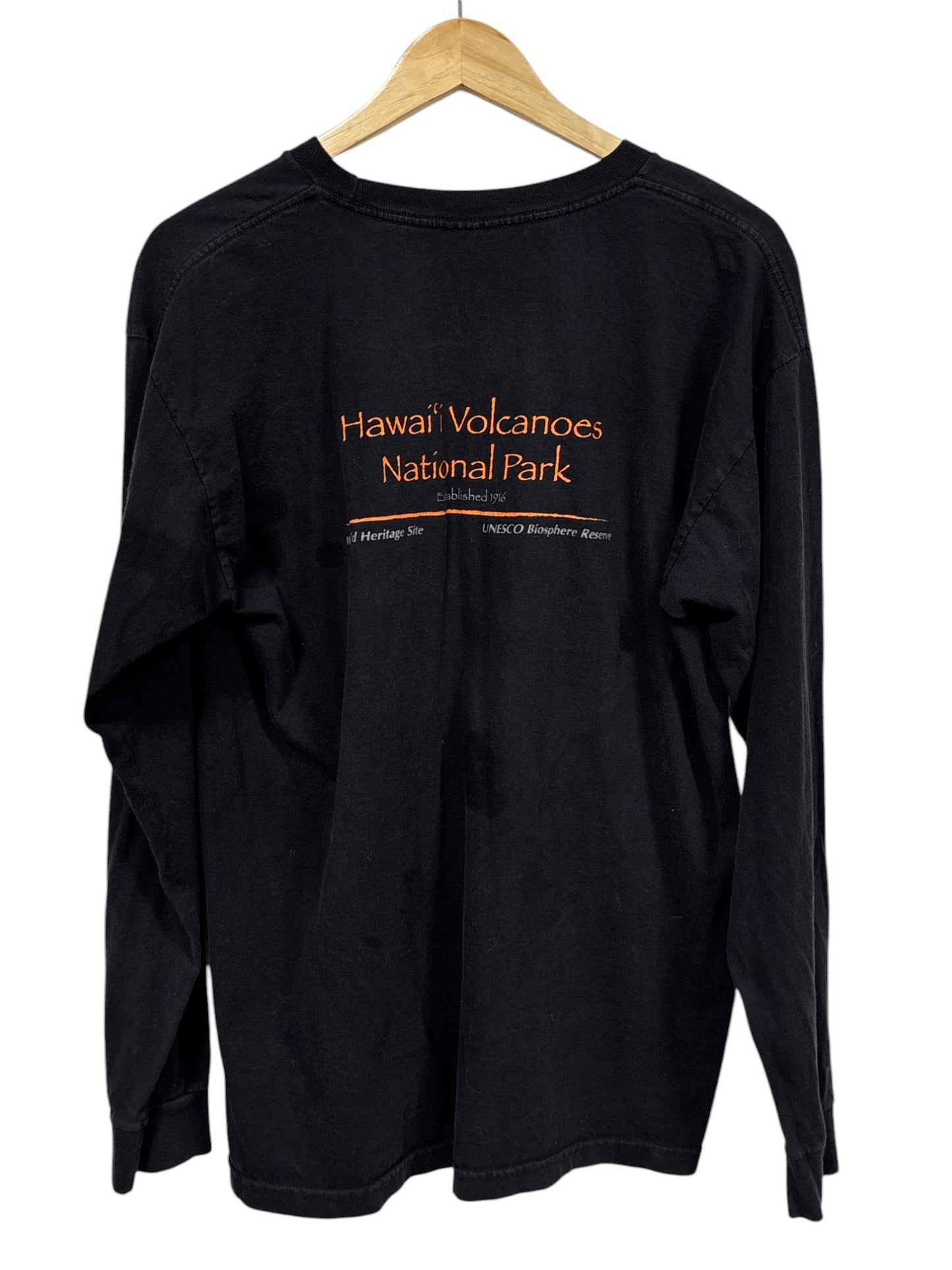 Vintage 00's Advice from a Volcano Nature Long Sleeve Shirt Size Large