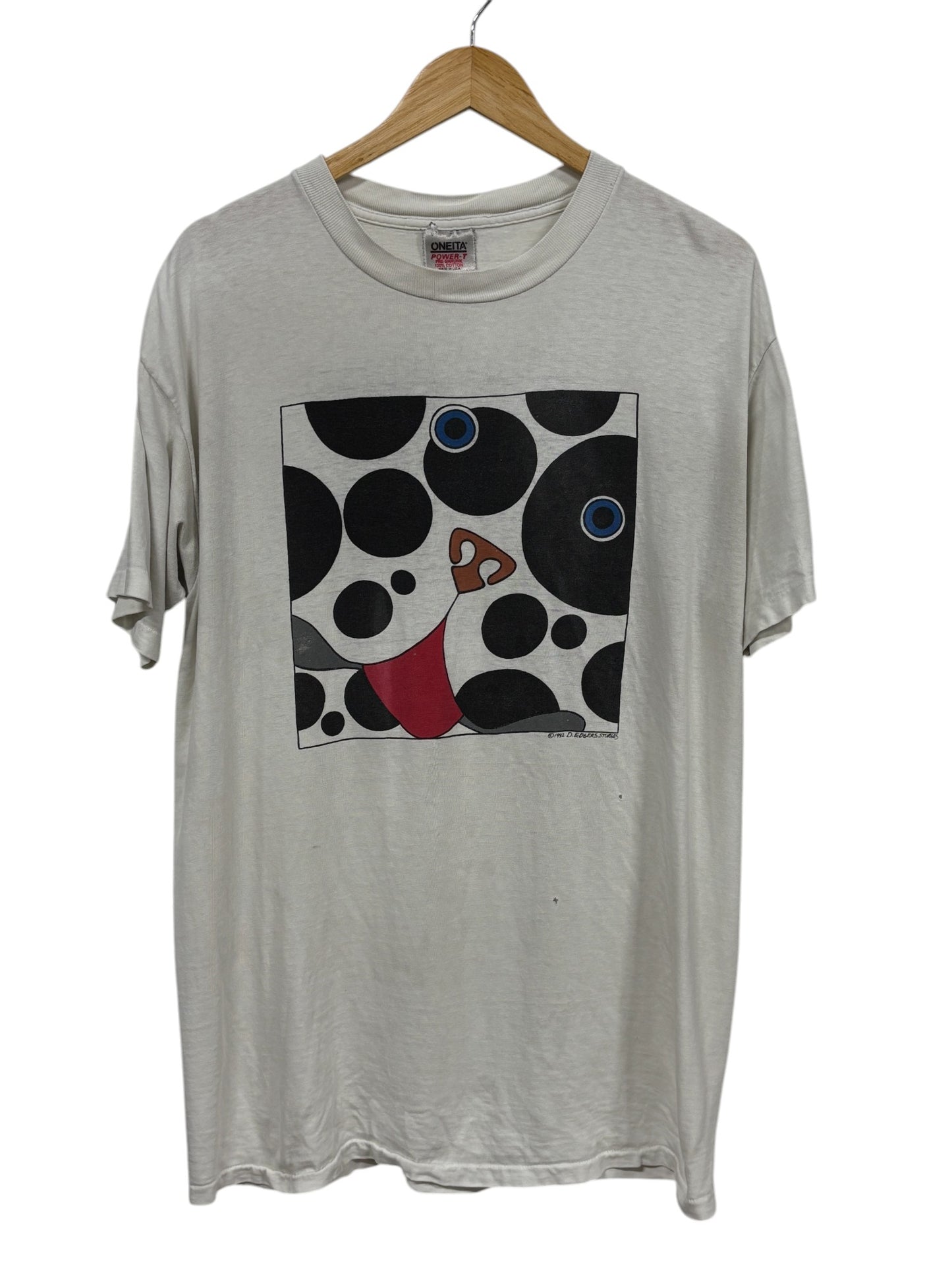 Vintage 90's Dalmatian Dog Cartoon Graphic Tee Size XXL