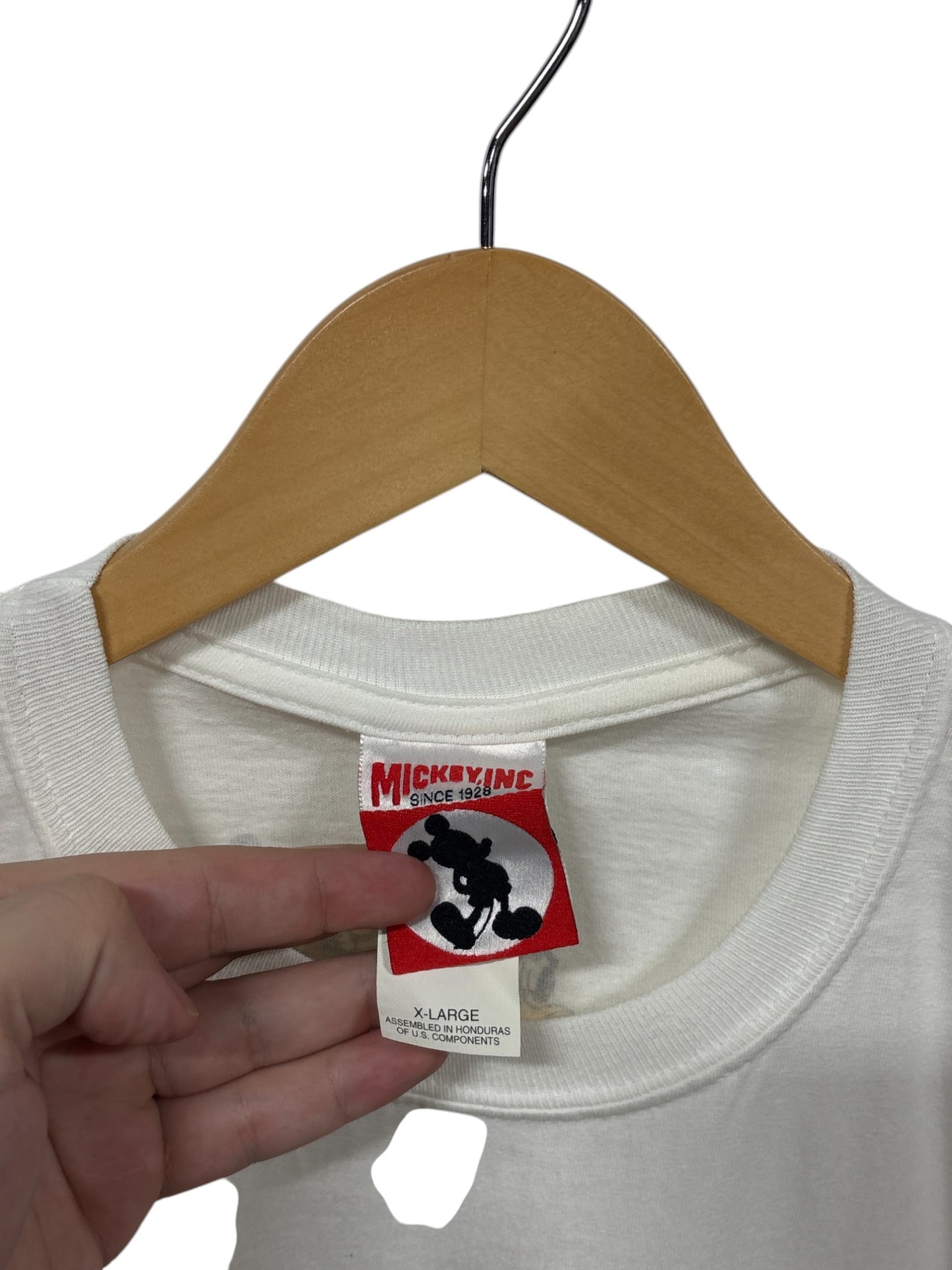 Vintage 90's Disney Mickey Mouse Group Cartoon Graphic Tee Size XL