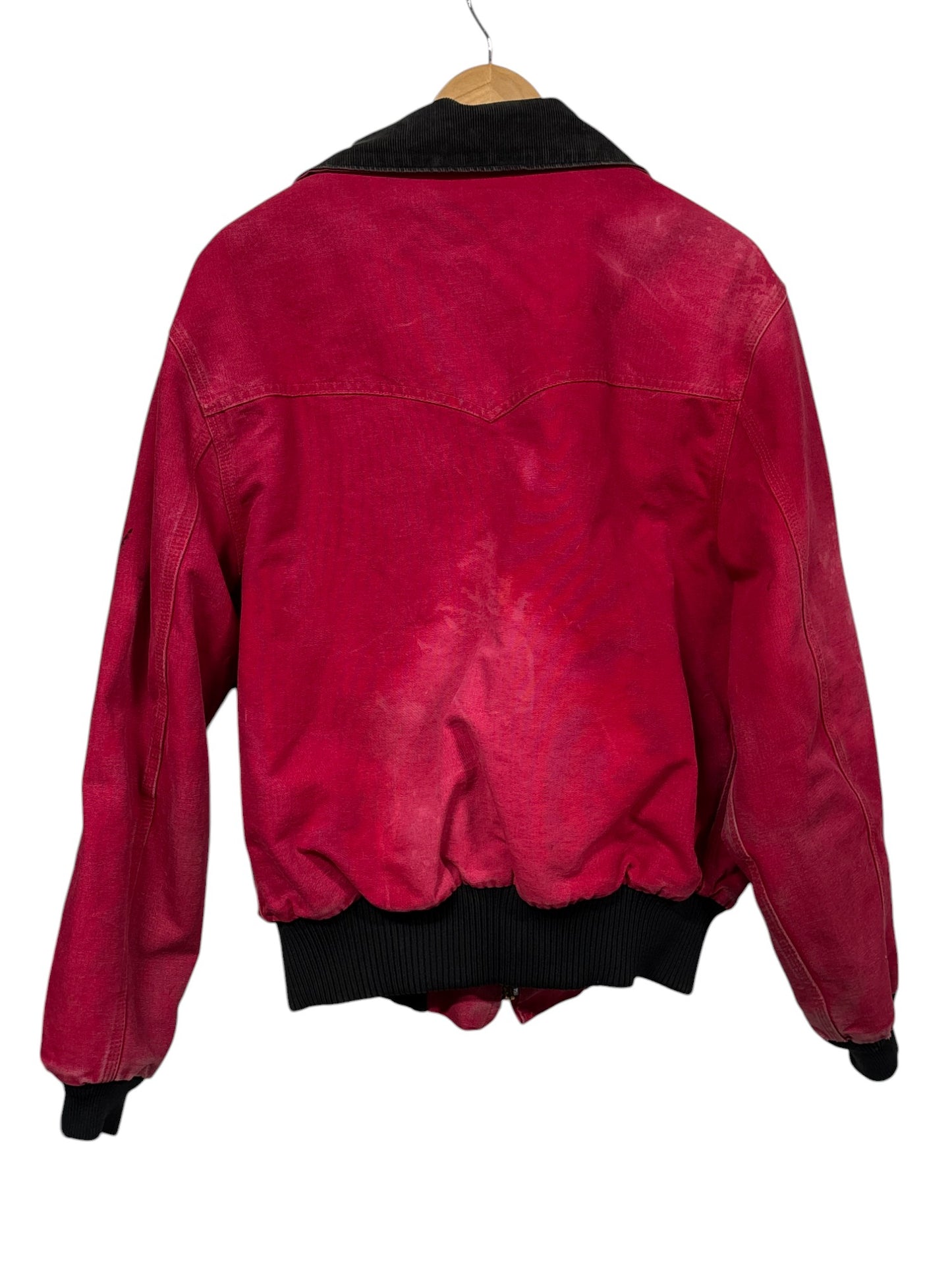 Vintage Carhartt Red Santa Fe Faded Work Jacket Size L/XL