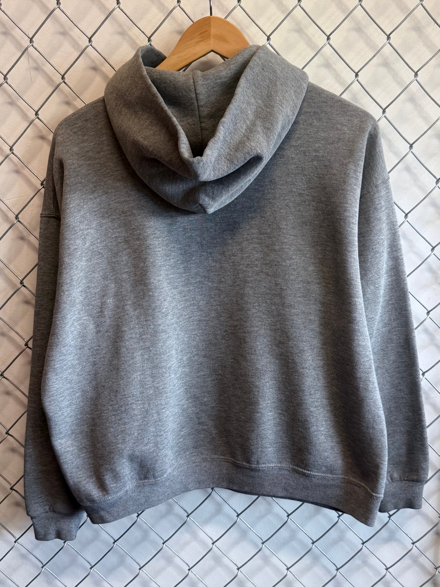 Vintage 90's Russell Athletic Made in USA Grey Blank Hoodie Size Medium