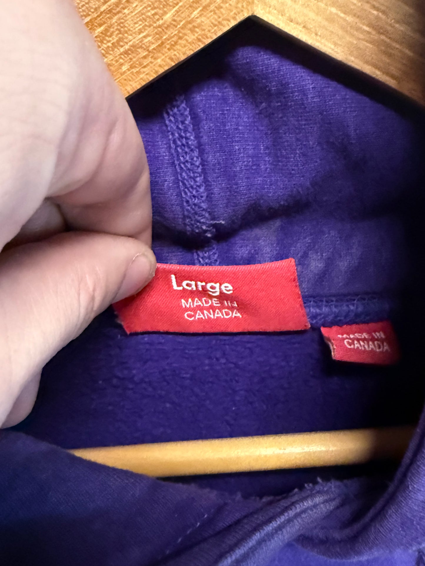 Supreme FW20 Purple Cross Box Logo Hoodie Size Large