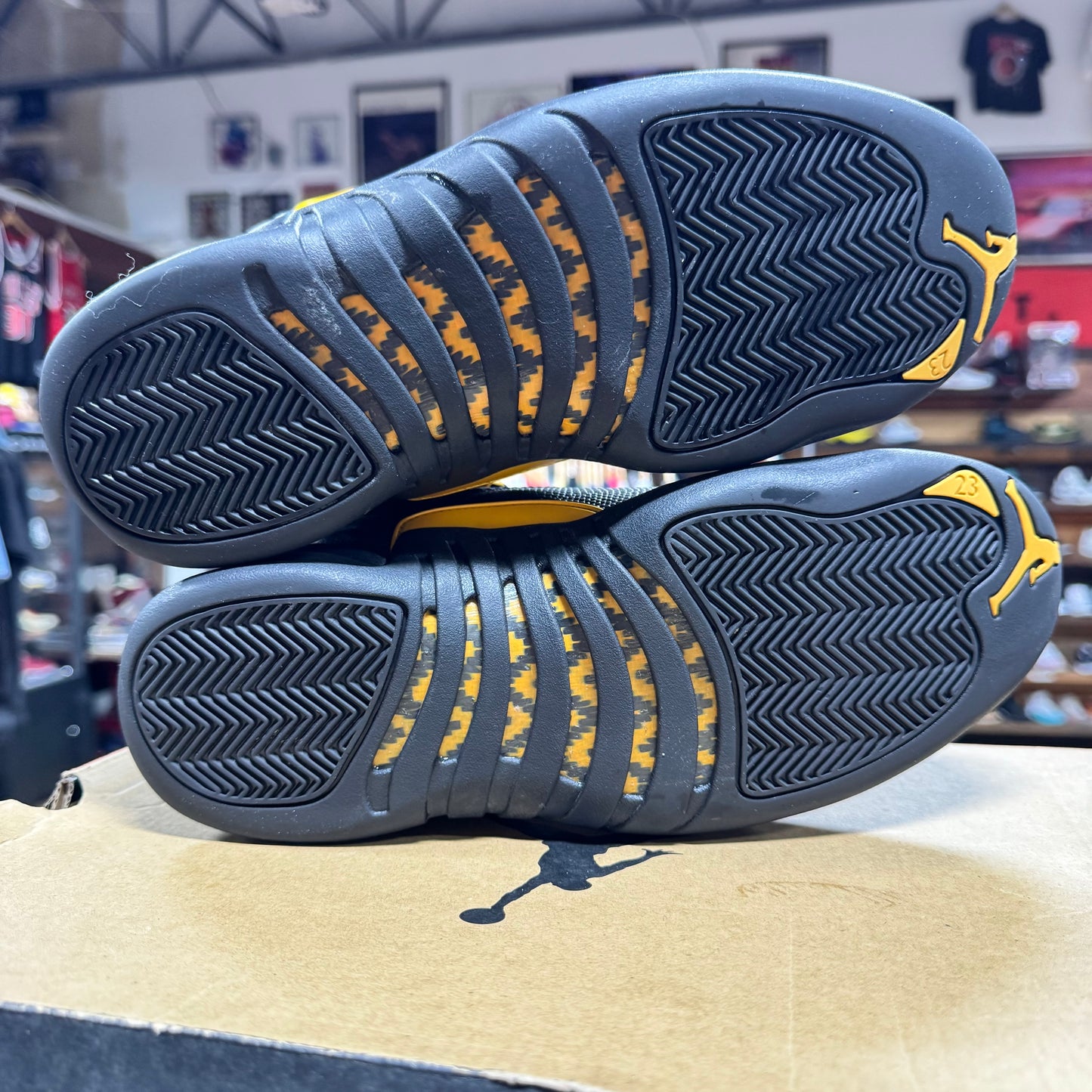 Jordan 12 'Black University Gold' Size 9