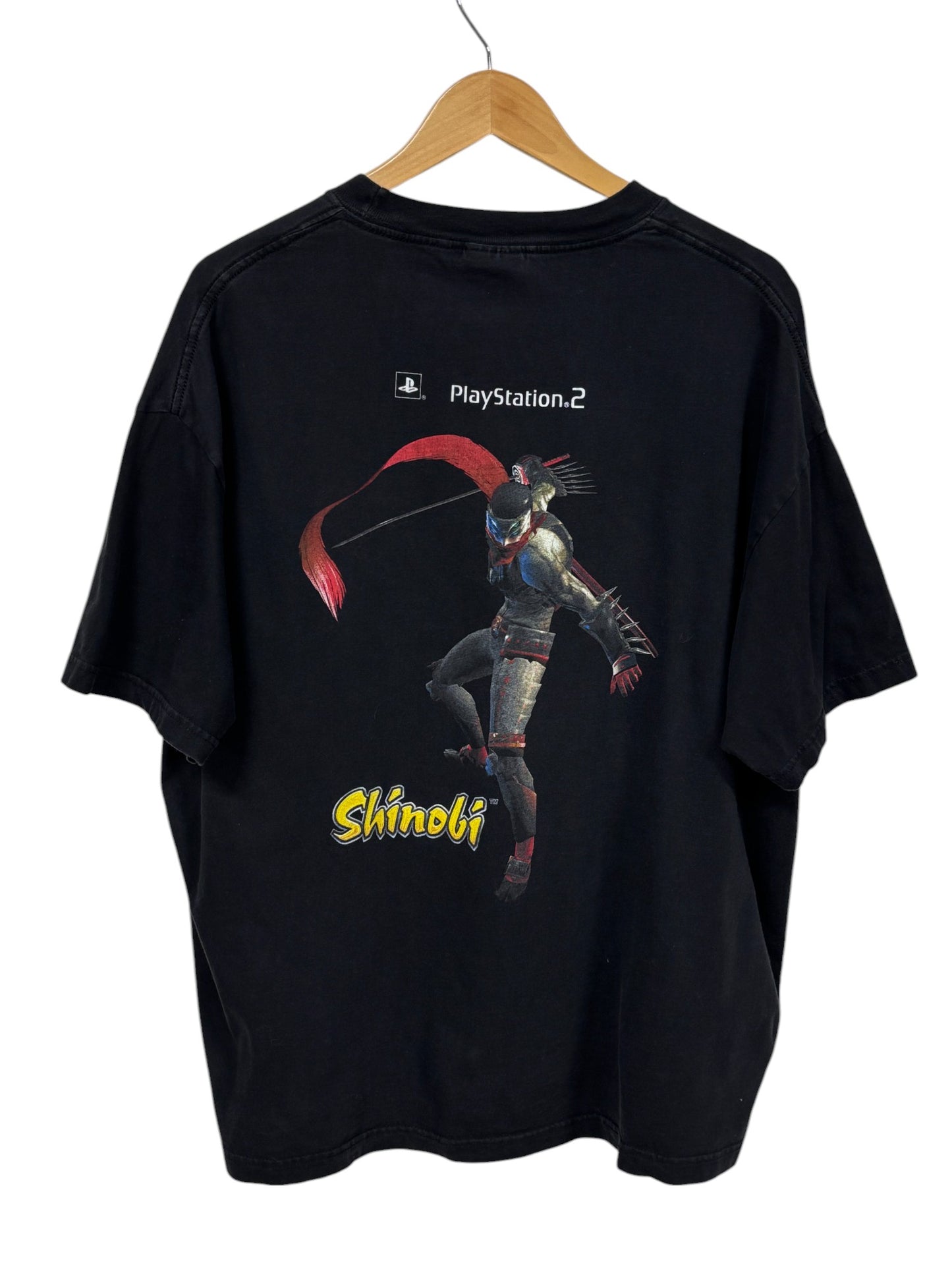 Vintage Sega Shinobi Playstation 2 Video Game Promo Tee Size XL
