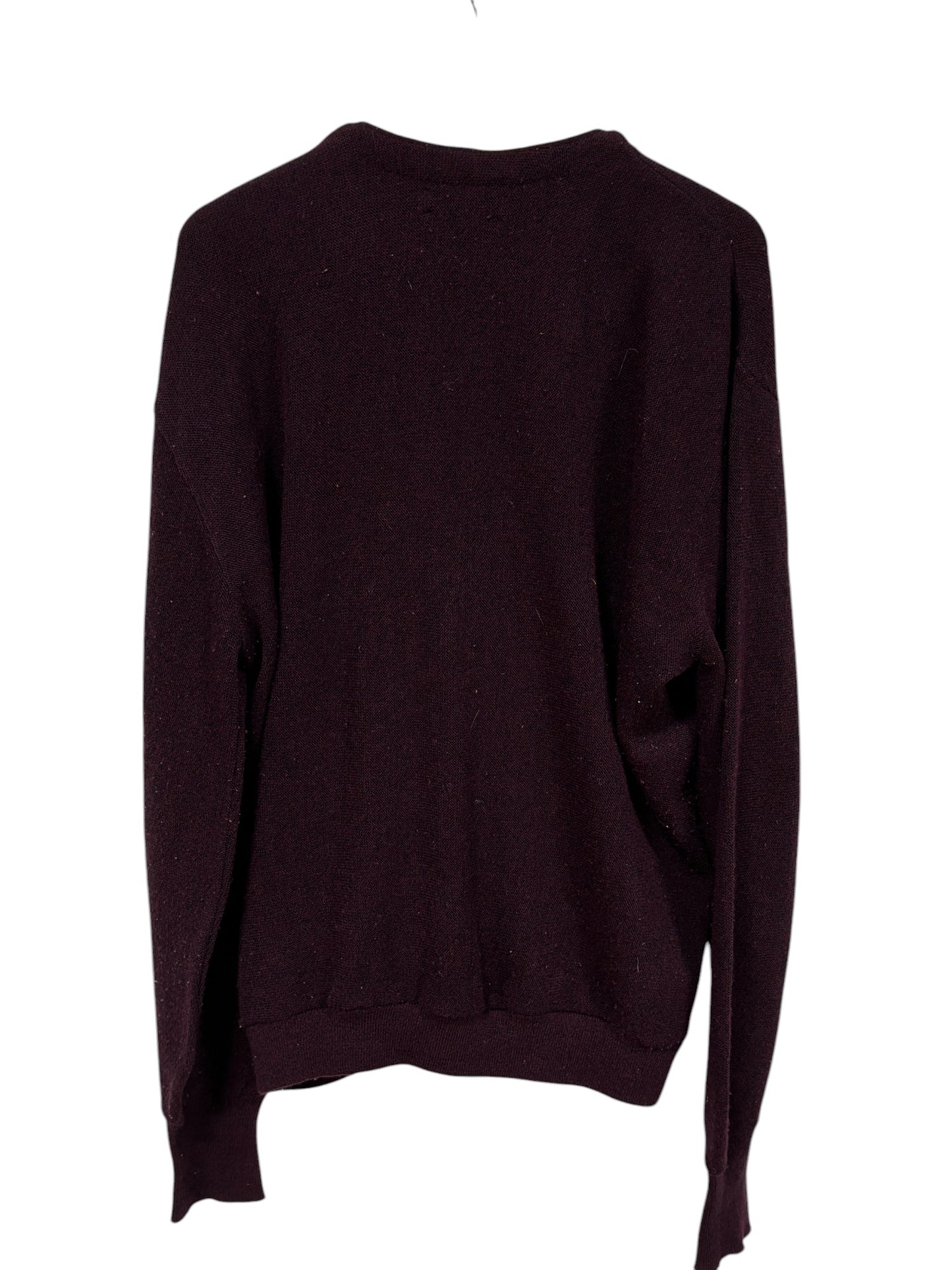 Vintage Portland by Jantzen Burgundy Cardigan Sweater Size XL