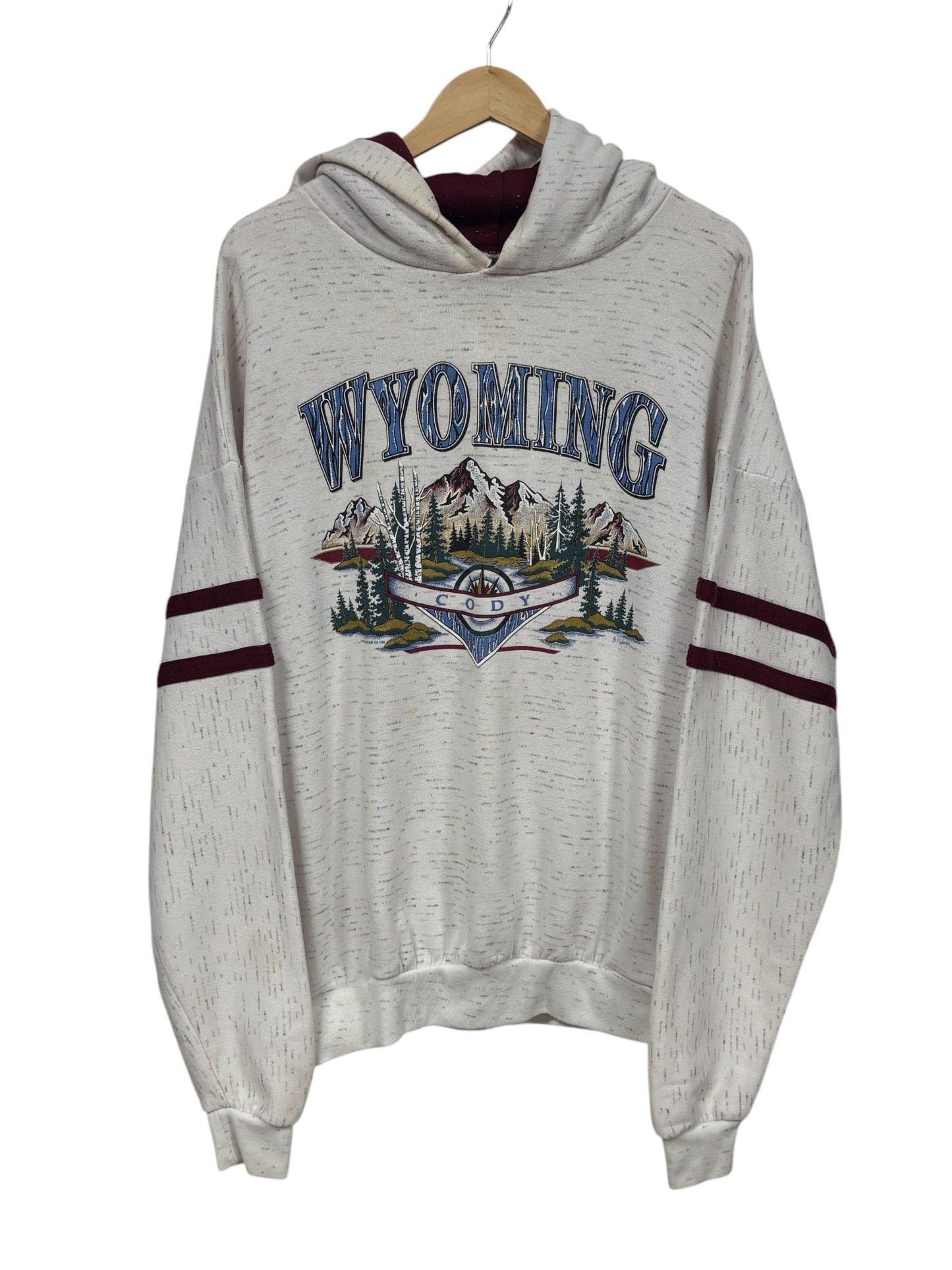 Vintage 90's Cody Wyoming Nature Graphic Hoodie Size XXL