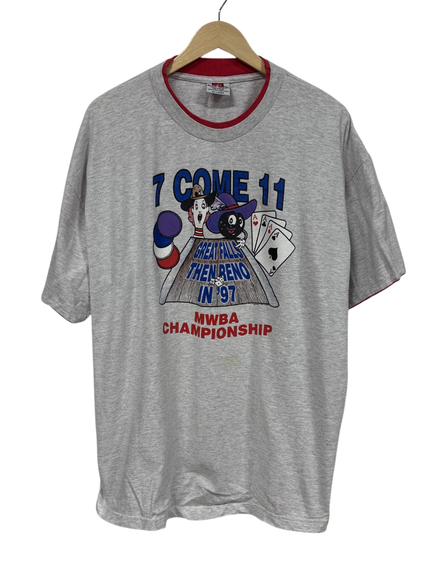 Vintage 1997 MWBA Bowling Championship Graphic Tee Size XXL
