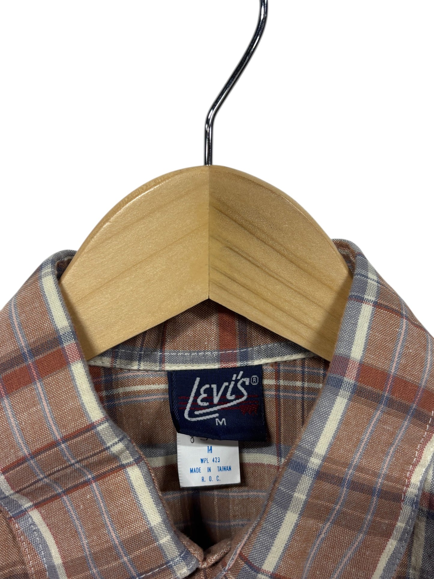 Vintage 70's Levi's Made in USA Button Up Western Shirt Size Medium