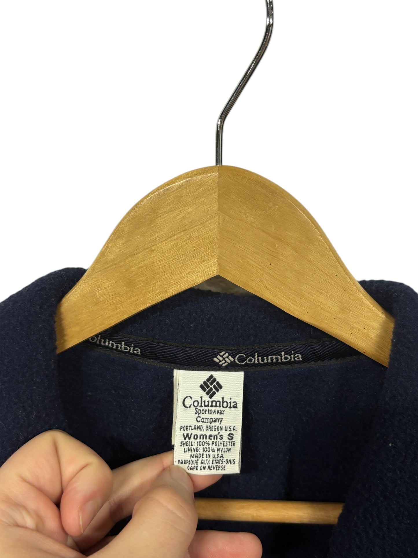 Vintage Columbia Sportswear Made in USA Fleece Sweater Size Small