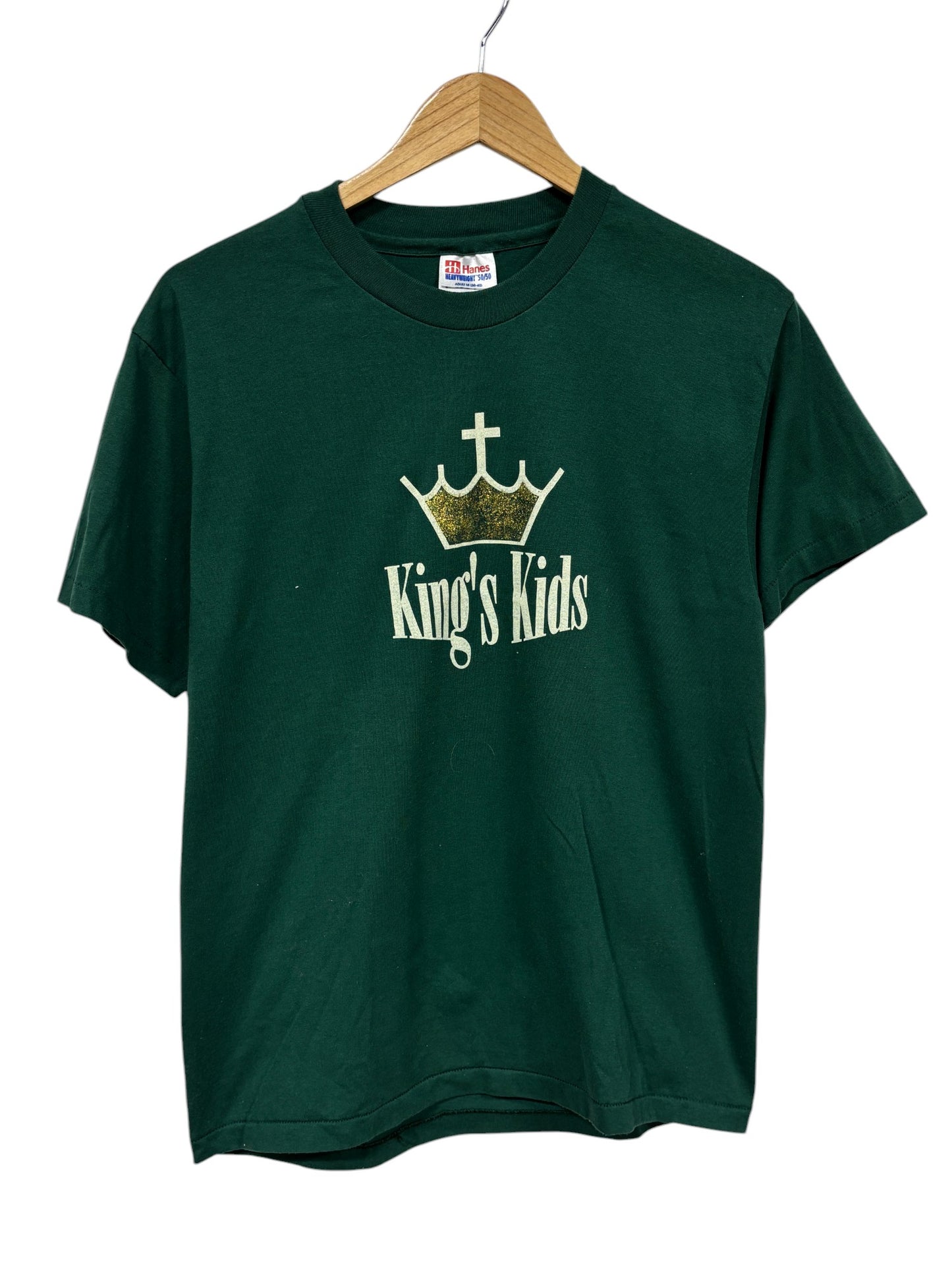 Vintage 90's King's Kids Jesus Christian Graphic Tee Size Medium
