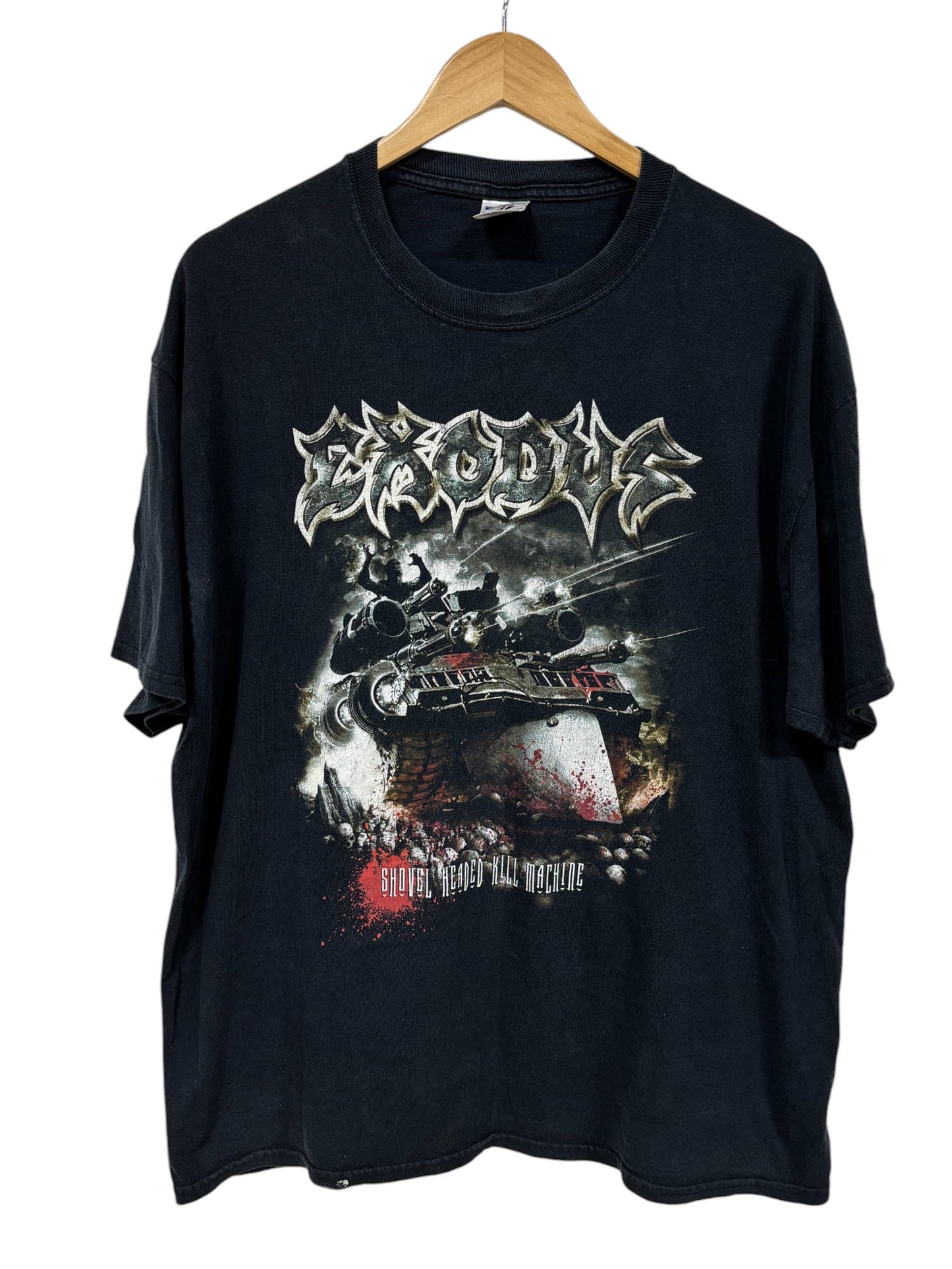 Vintage 00's Exodus Shovel Headed Kill Machine Band Tee Size XL