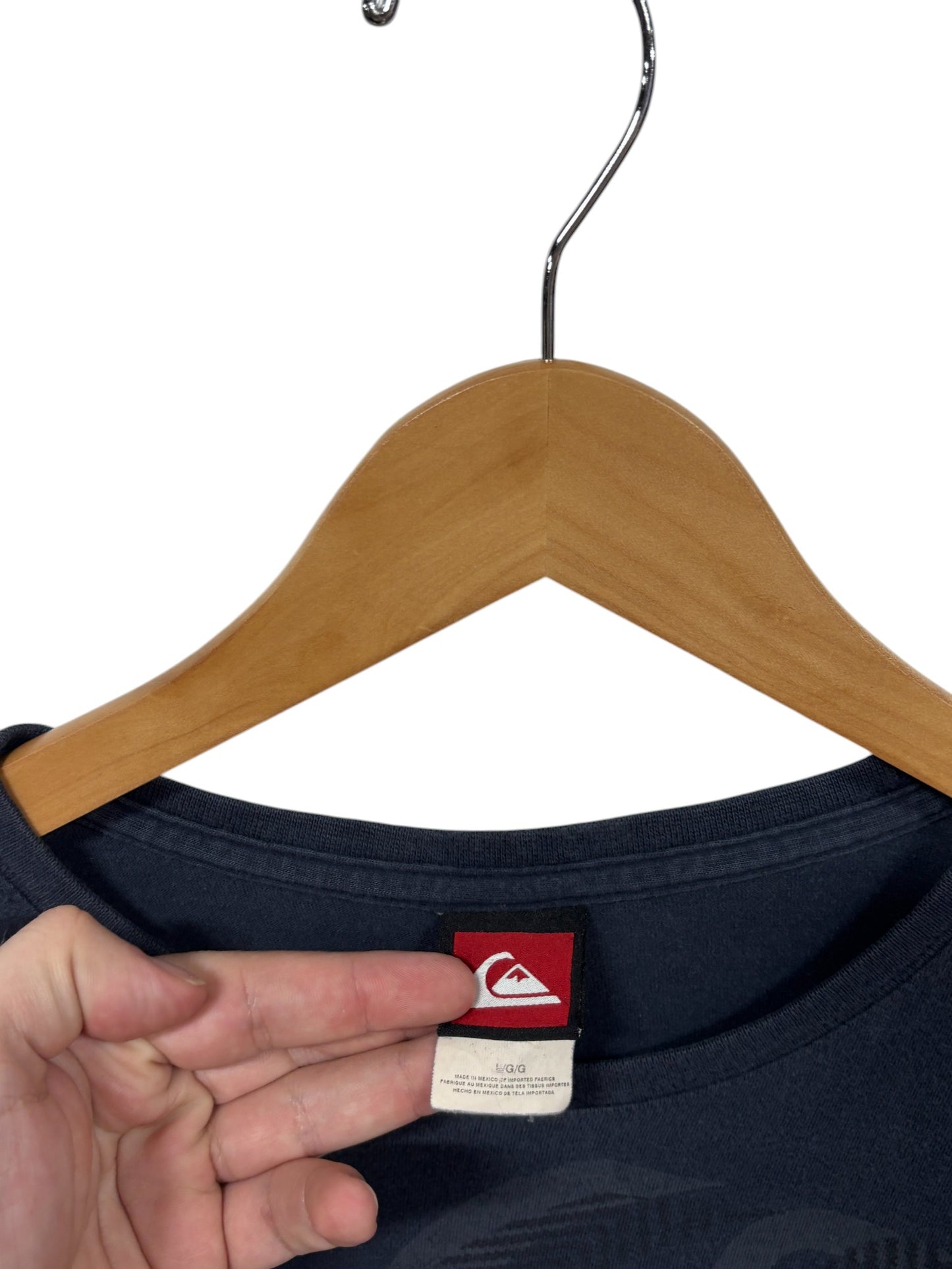 Vintage 00's Quiksilver Classic Logo Graphic Tee Size Large