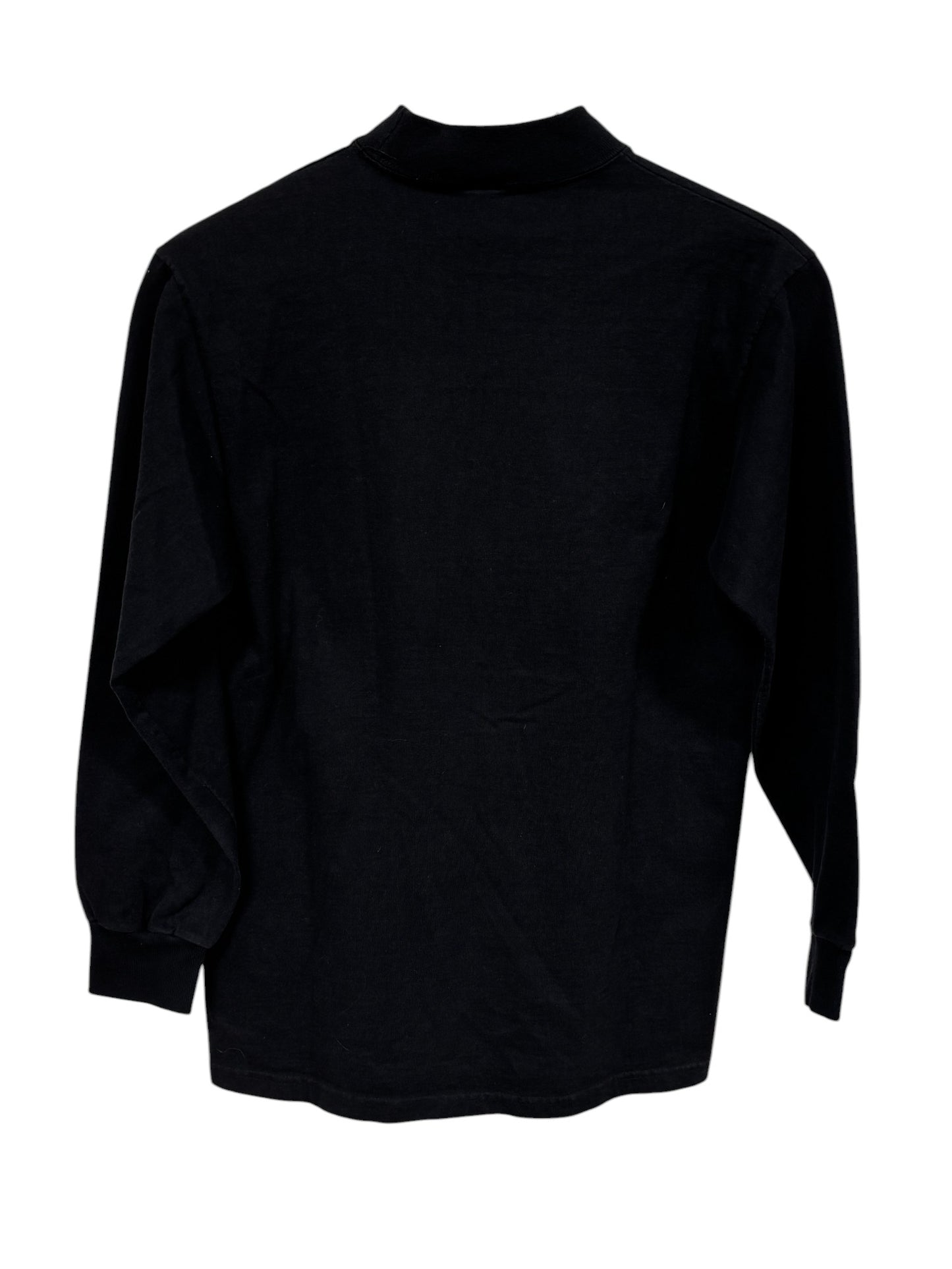Vintage 90's Descente Mock Neck Long Sleeve Embroidered Shirt Size XL