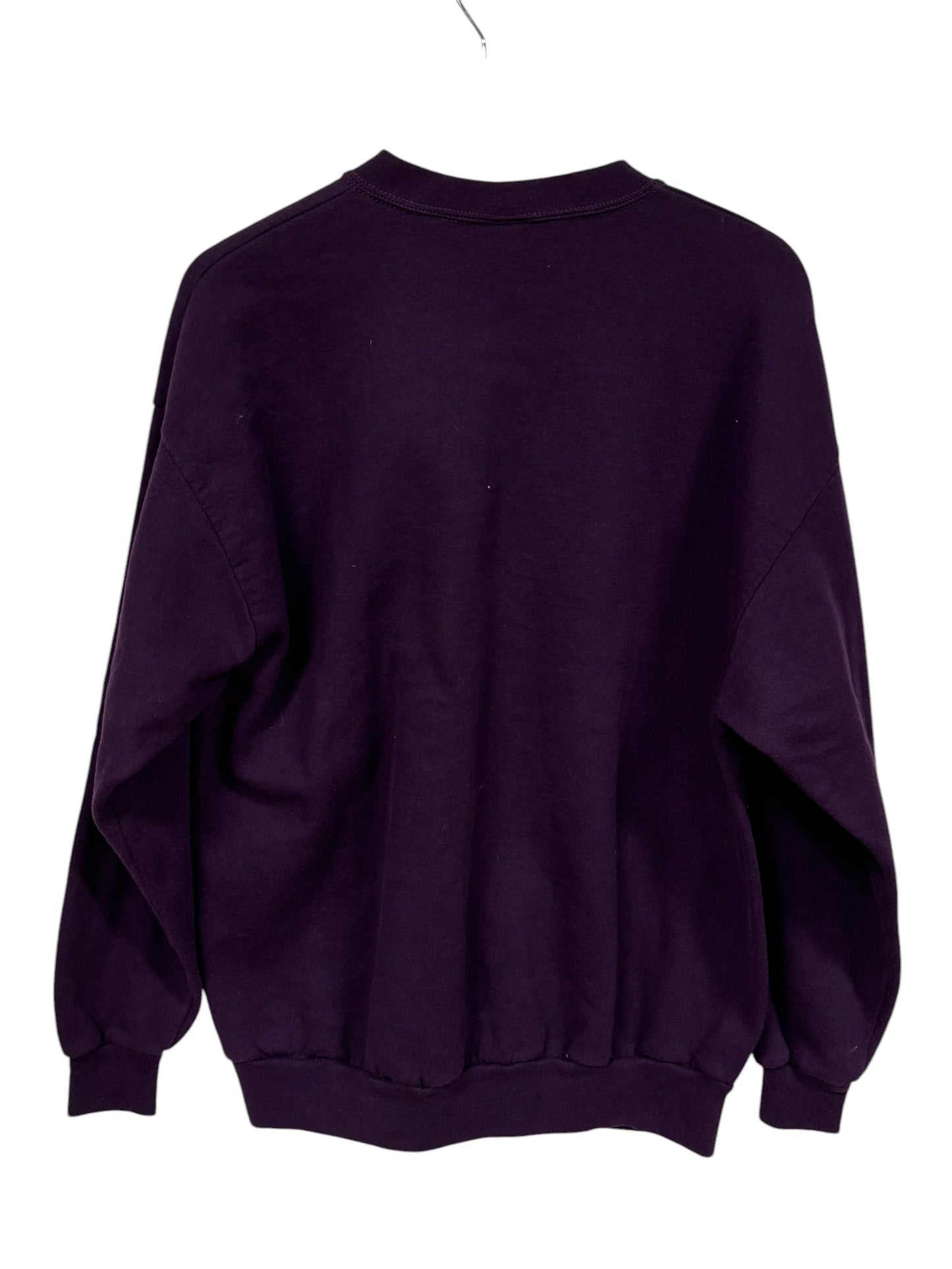 Vintage 90's Jerzees Purple Blank Crewneck Sweater Made USA Size XXL