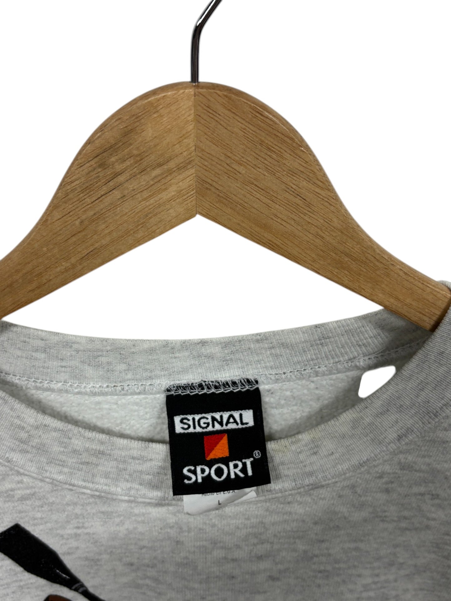 Vintage 90's Signal Sport Horse Racing Crewneck Sweater Size Large