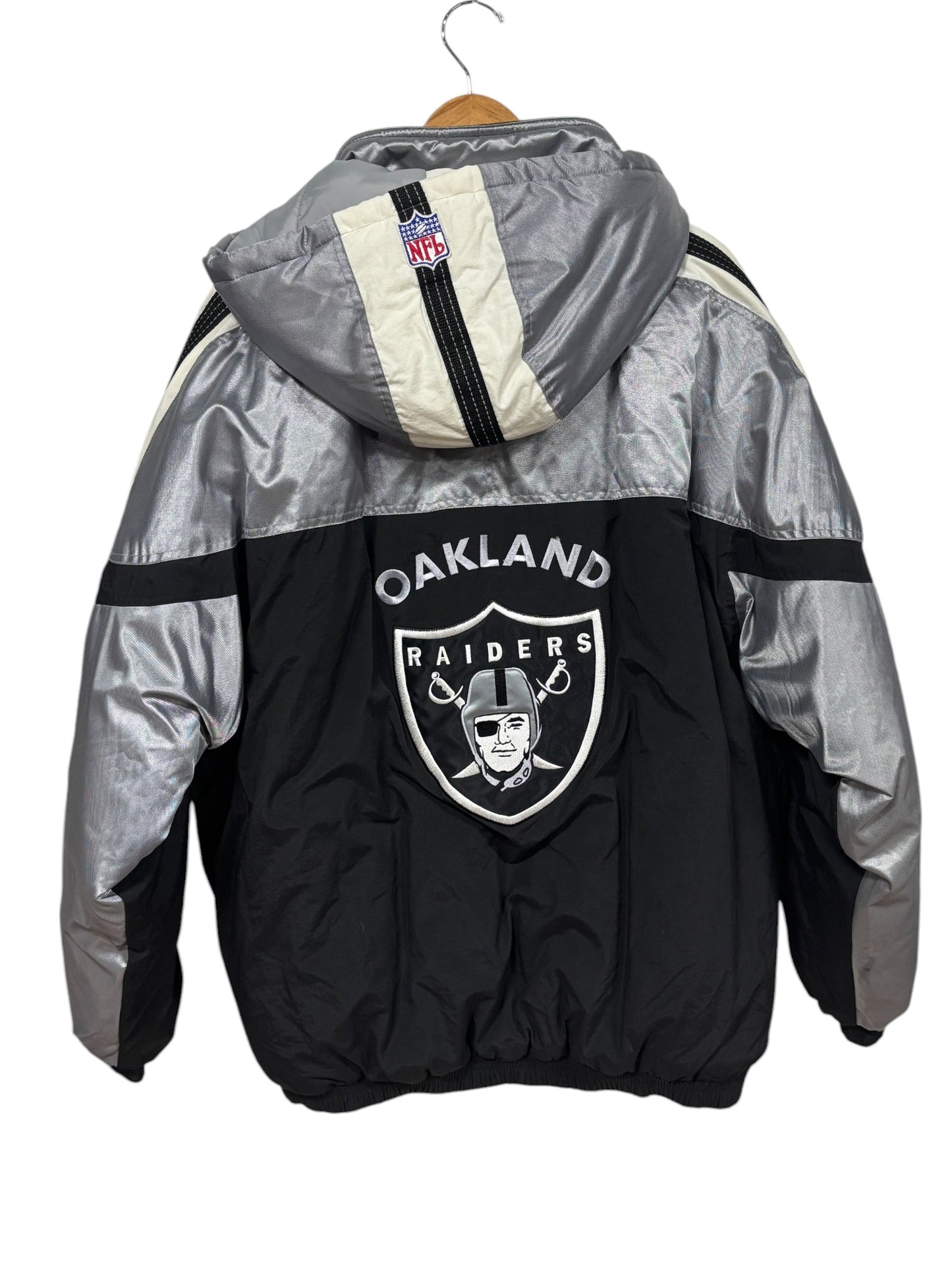Vintage Starter Pro Line Oakland Raiders Big Puffer Jacket Size XL