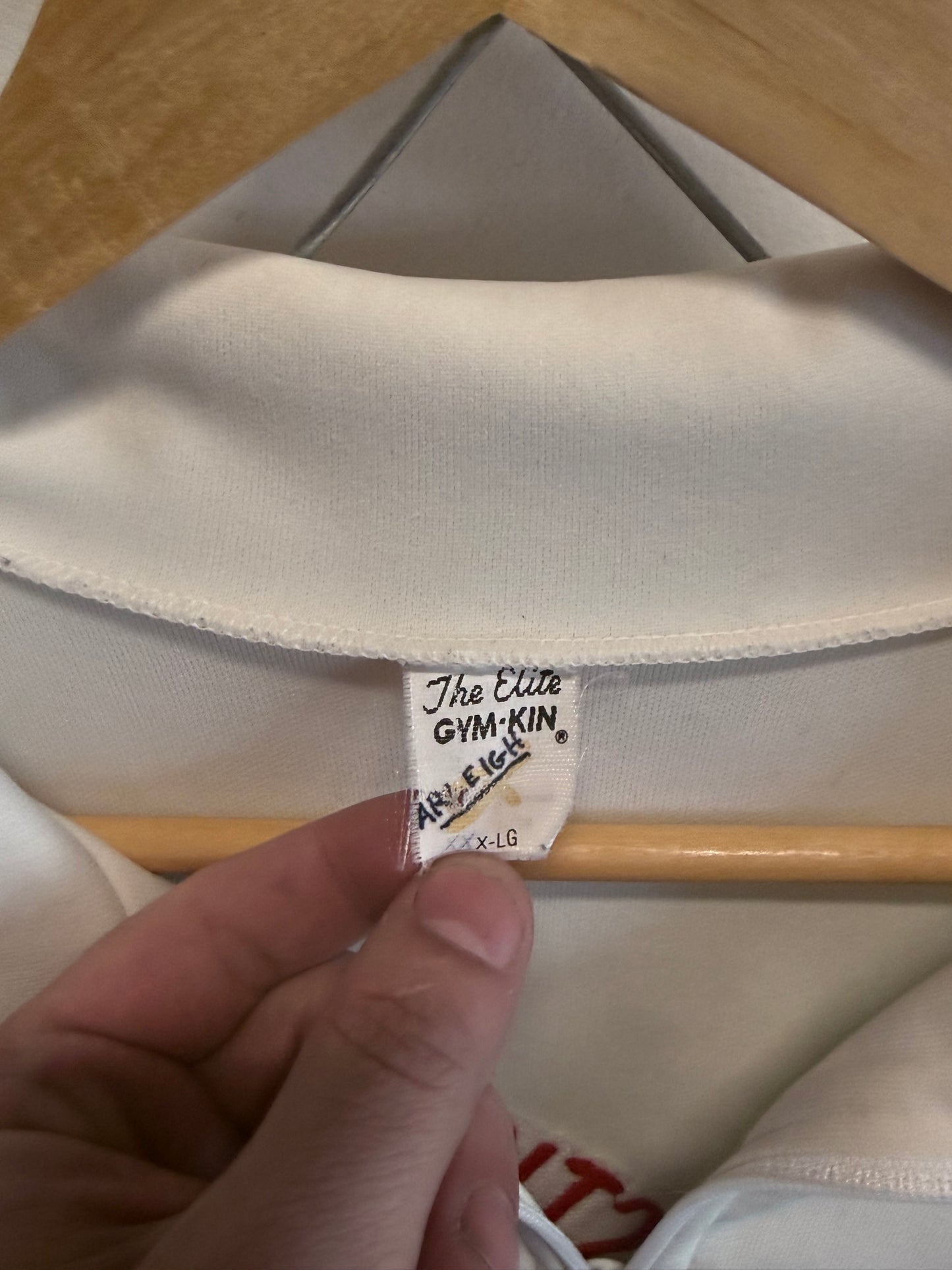 Vintage 80's Women's Modesto Academy Gymanstics Zip Up Jacket Size XL