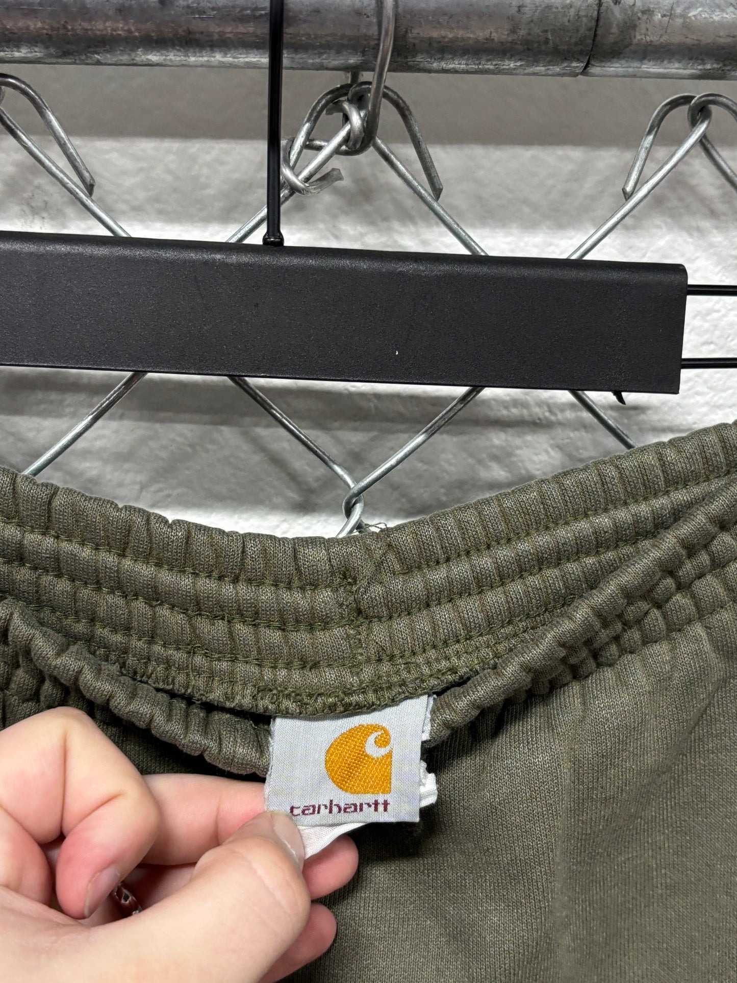 Vintage 90's Carhartt Moss Green Sweatpants Size XL