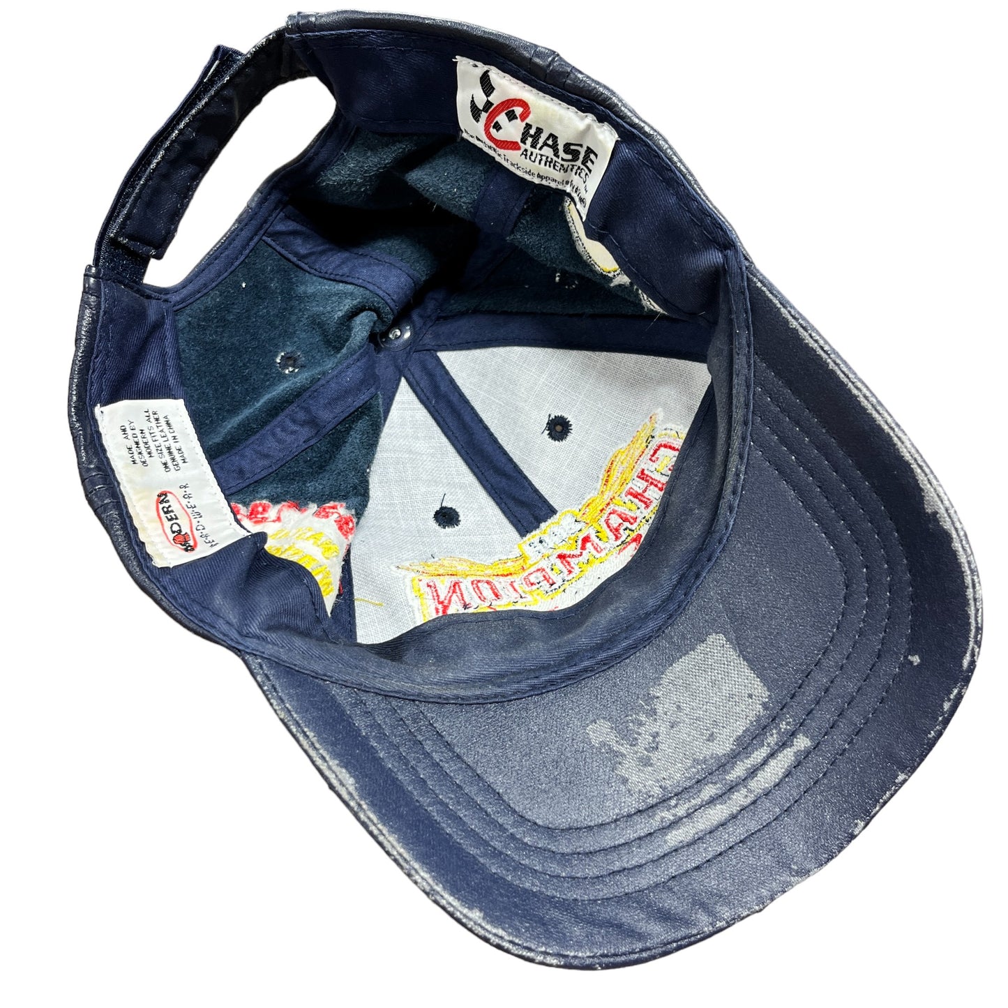 Vintage Chase Authentics Jeff Gordon Leather Velcro Strap NASCAR Hat