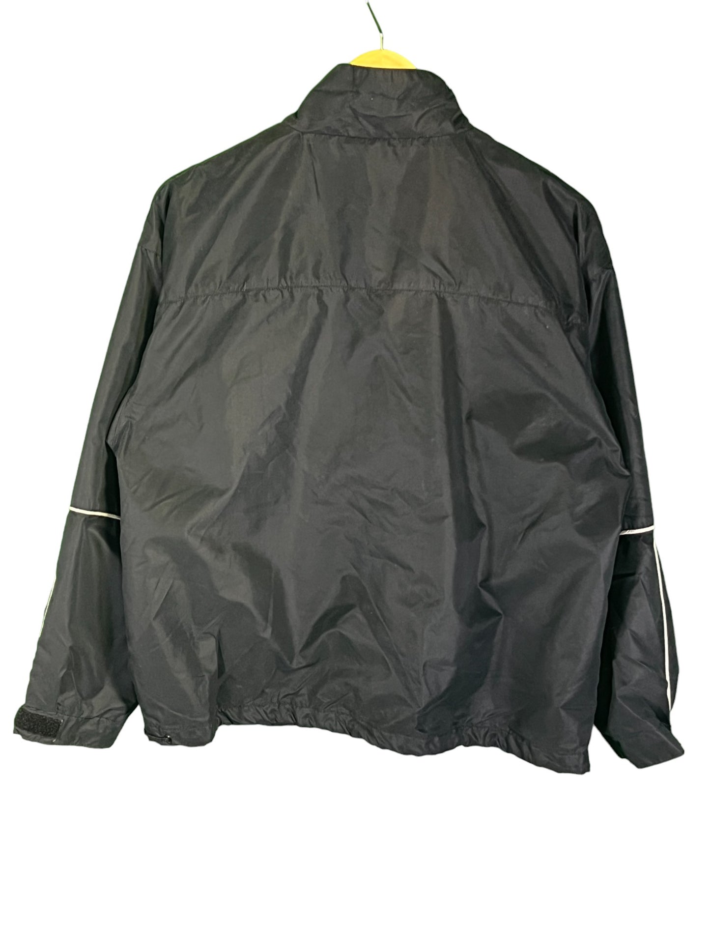 Vintage Reebok Black Red Quarter Zip Windbreaker Jacket Size Medium