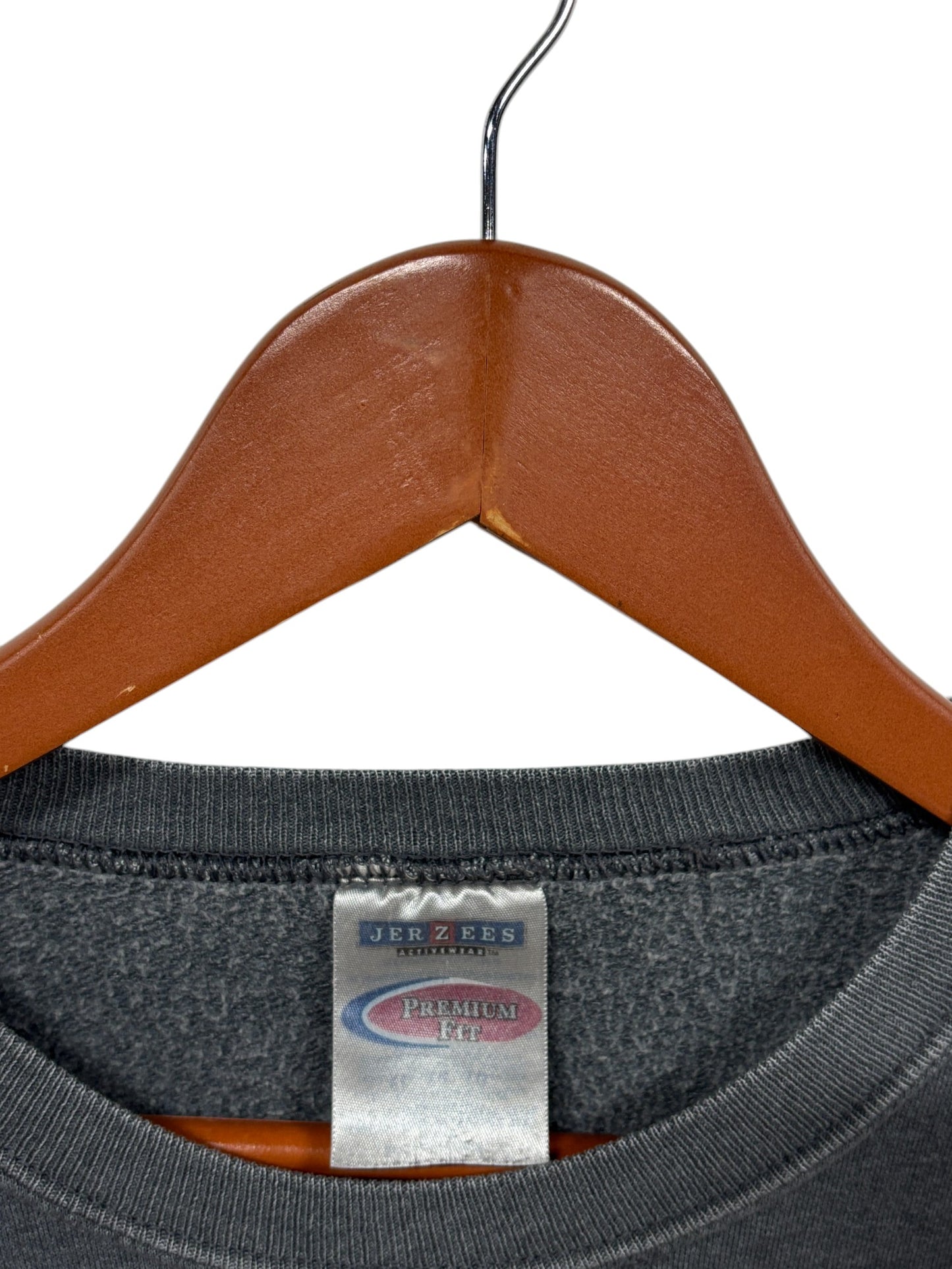 Vintage 90's Jerzees Premium Fit Grey Blank Crewneck Sweater Size XL