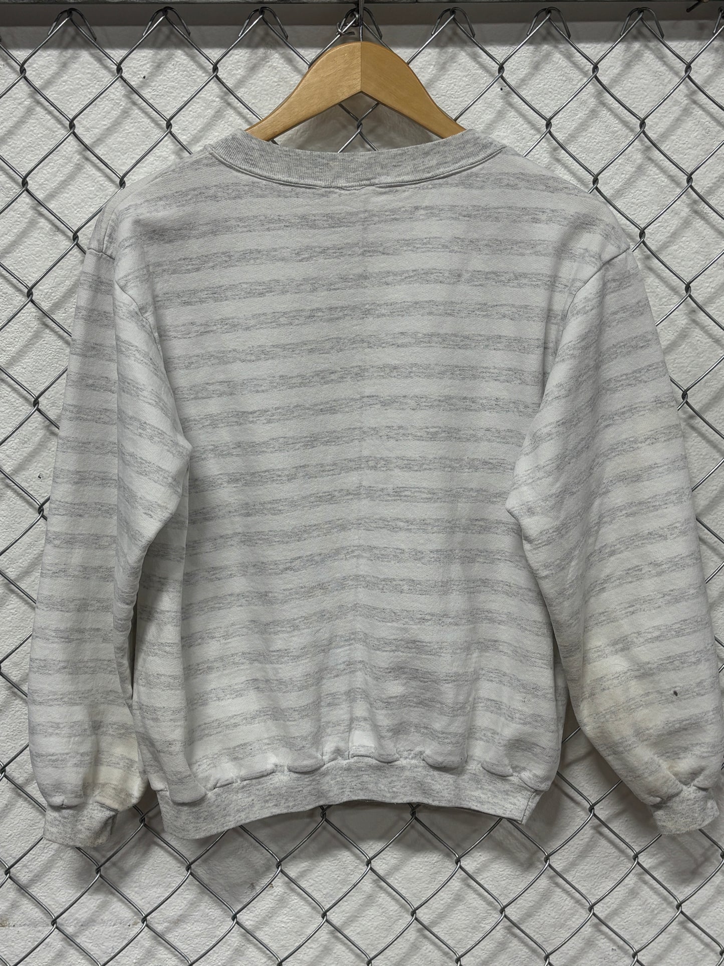 Vintage 90's Hawaii Rainbows Striped Crewneck Sweater Size Medium