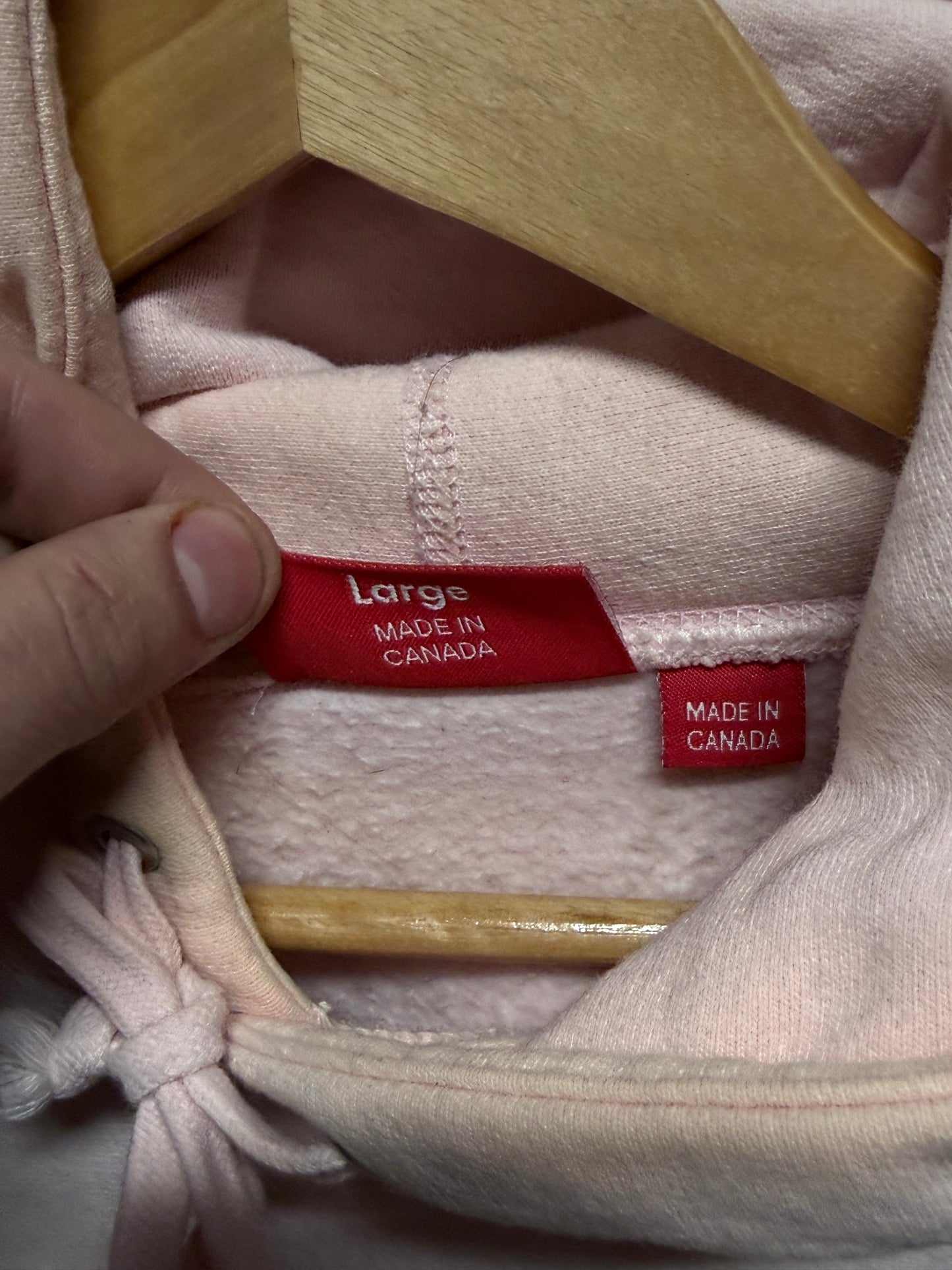 Supreme FW17 Pale Pink Tonal S Logo Hoodie Size Large