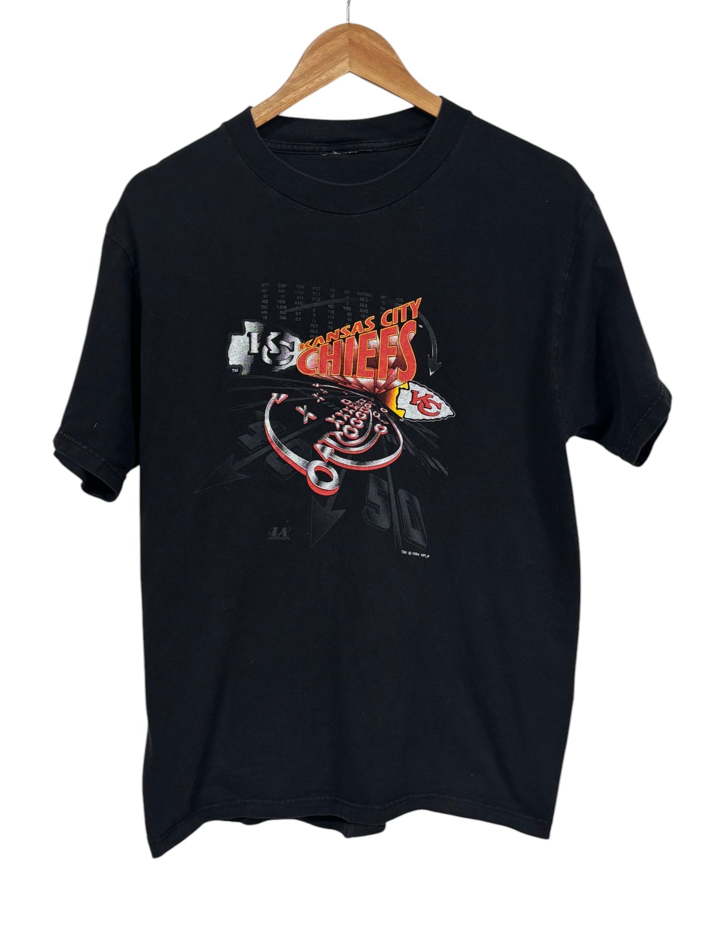 Vintage 1994 Kansas City Chiefs Logo Athletic Graphic Tee Size Medium