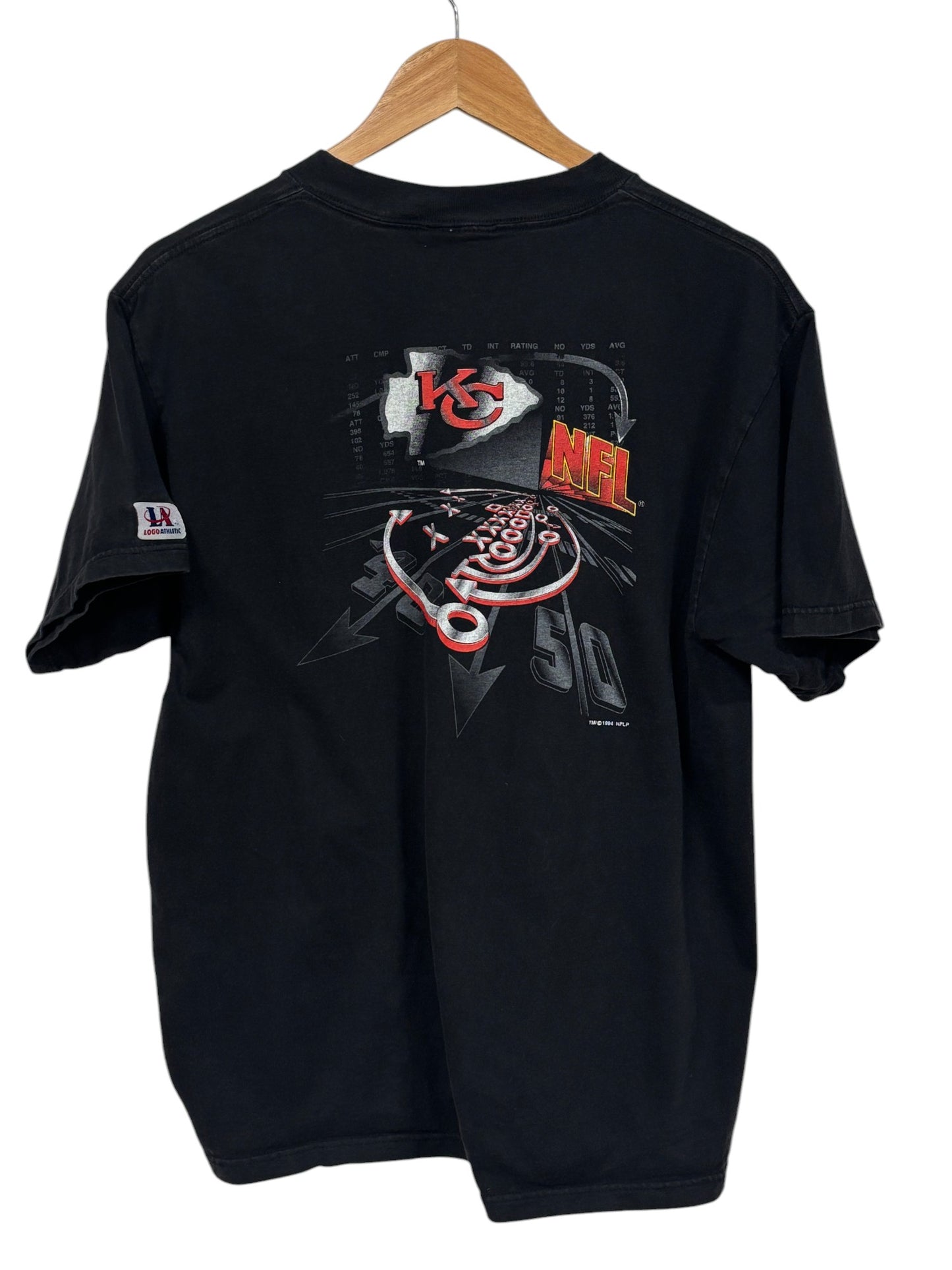 Vintage 1994 Kansas City Chiefs Logo Athletic Graphic Tee Size Medium