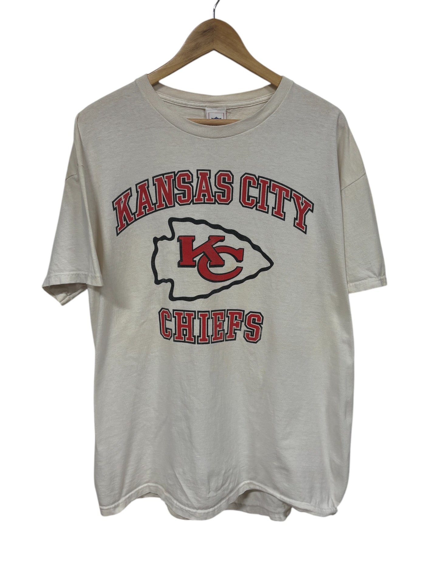 Vintage 00's Kansas City Chiefs Logo Graphic Tee Size XL