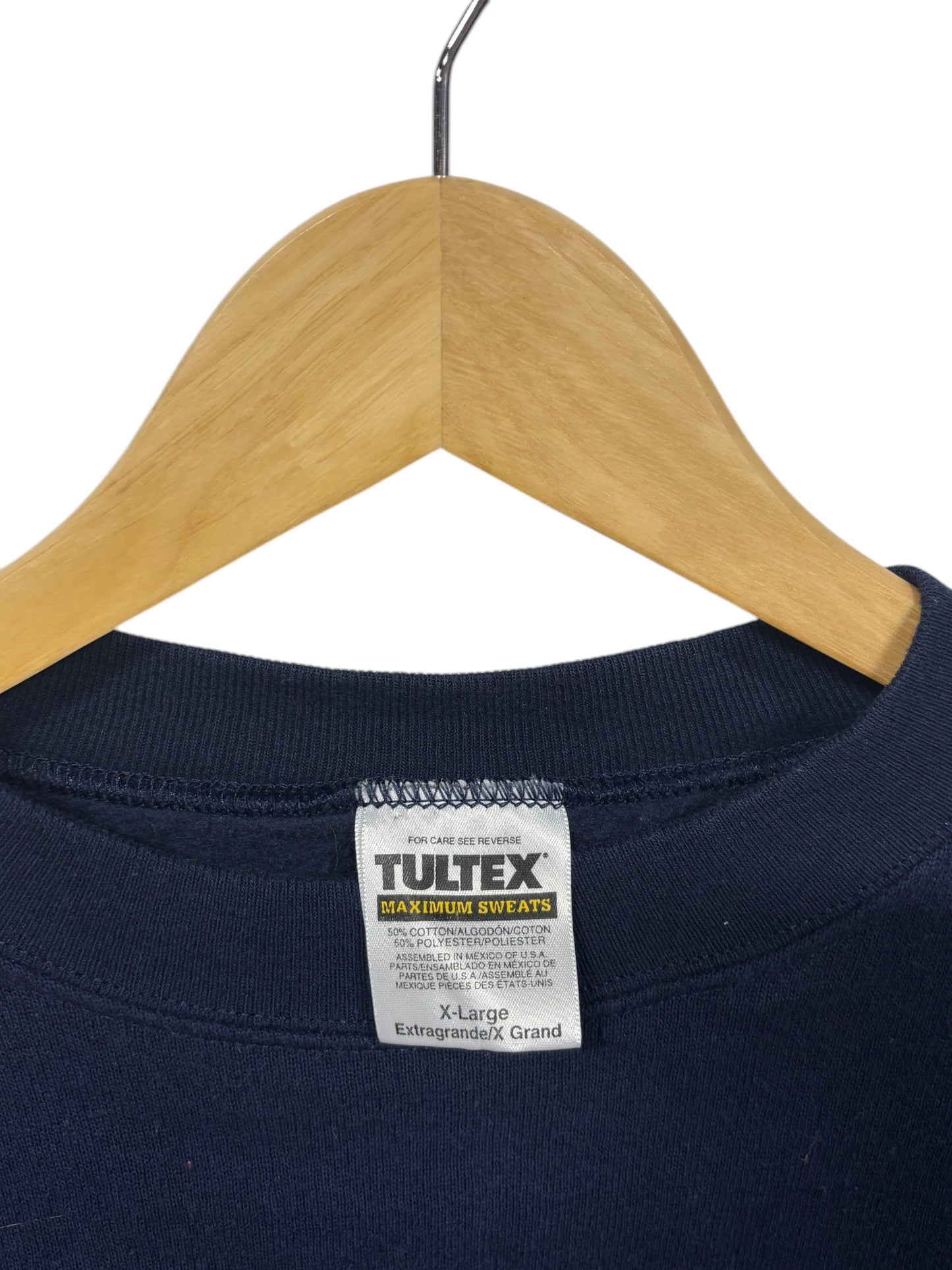 Vintage 90's Tultex Maximum Sweats Blue Blank Crewneck Sweater Size XL