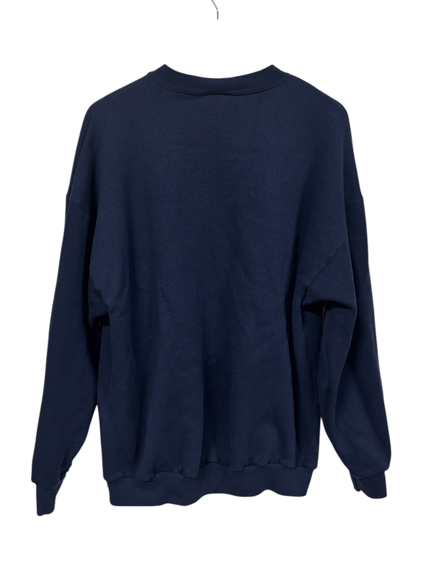 Vintage 90's Tultex Maximum Sweats Blue Blank Crewneck Sweater Size XL
