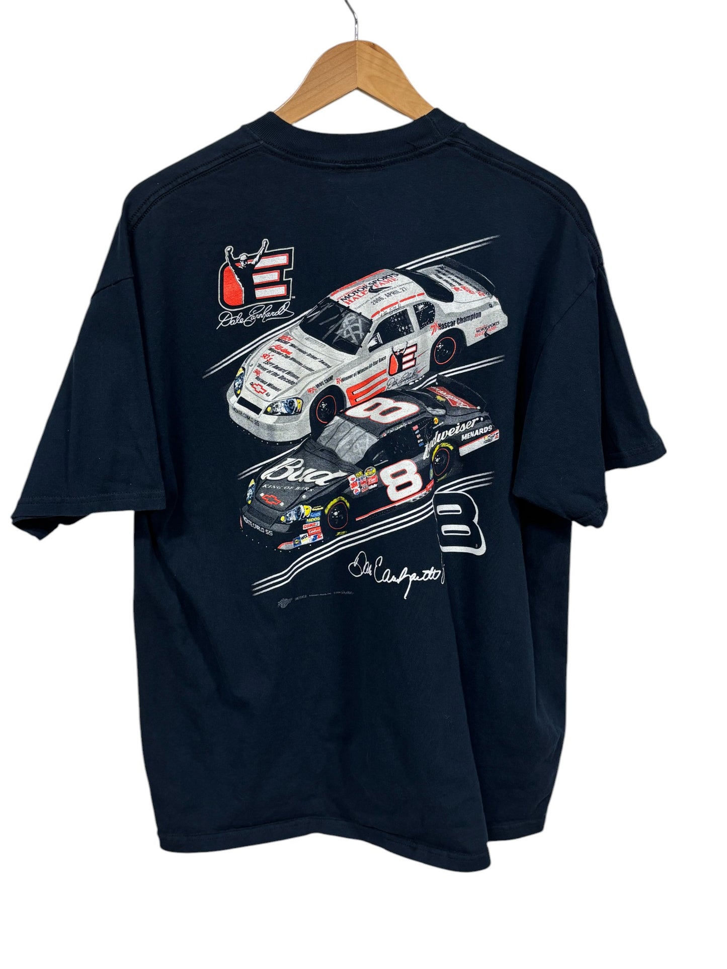 Vintage NASCAR Earnhardt Hall of Fame Tribute Racing Graphic Tee Size XL
