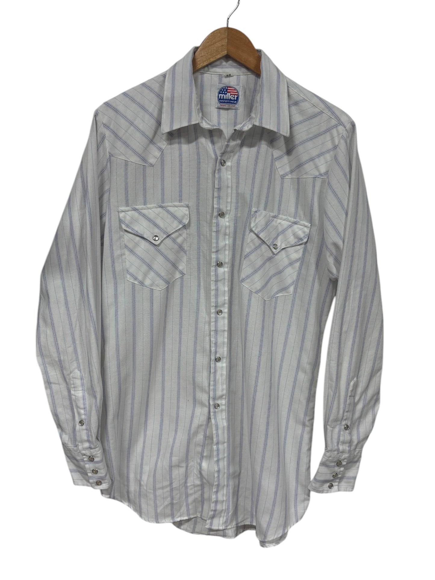 Vintage 90's Miller Pearl Snap Button Up Western Shirt Size XL