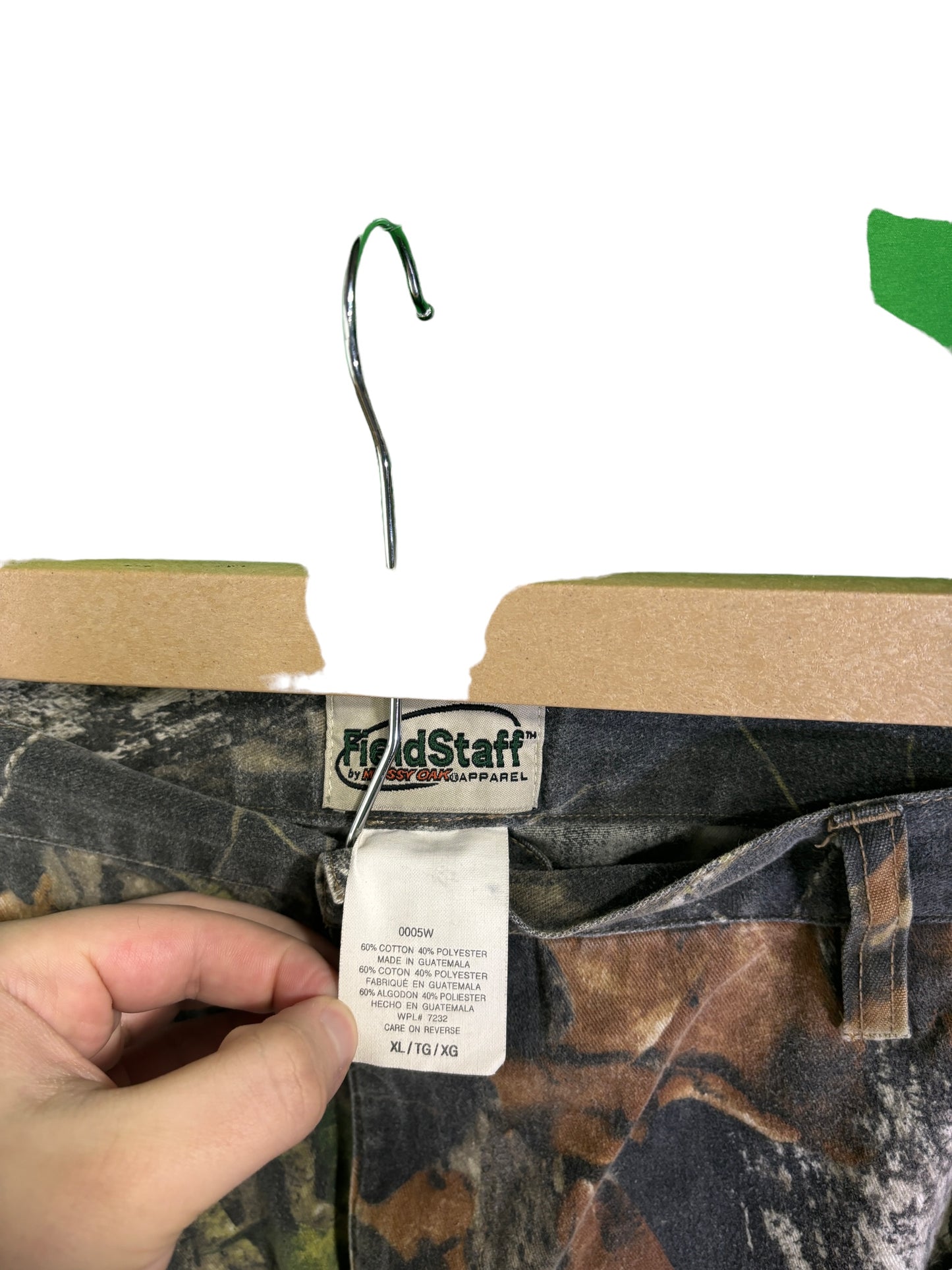 FieldStaff Hunters Woodland Camo Cargo Pants Size 38x32