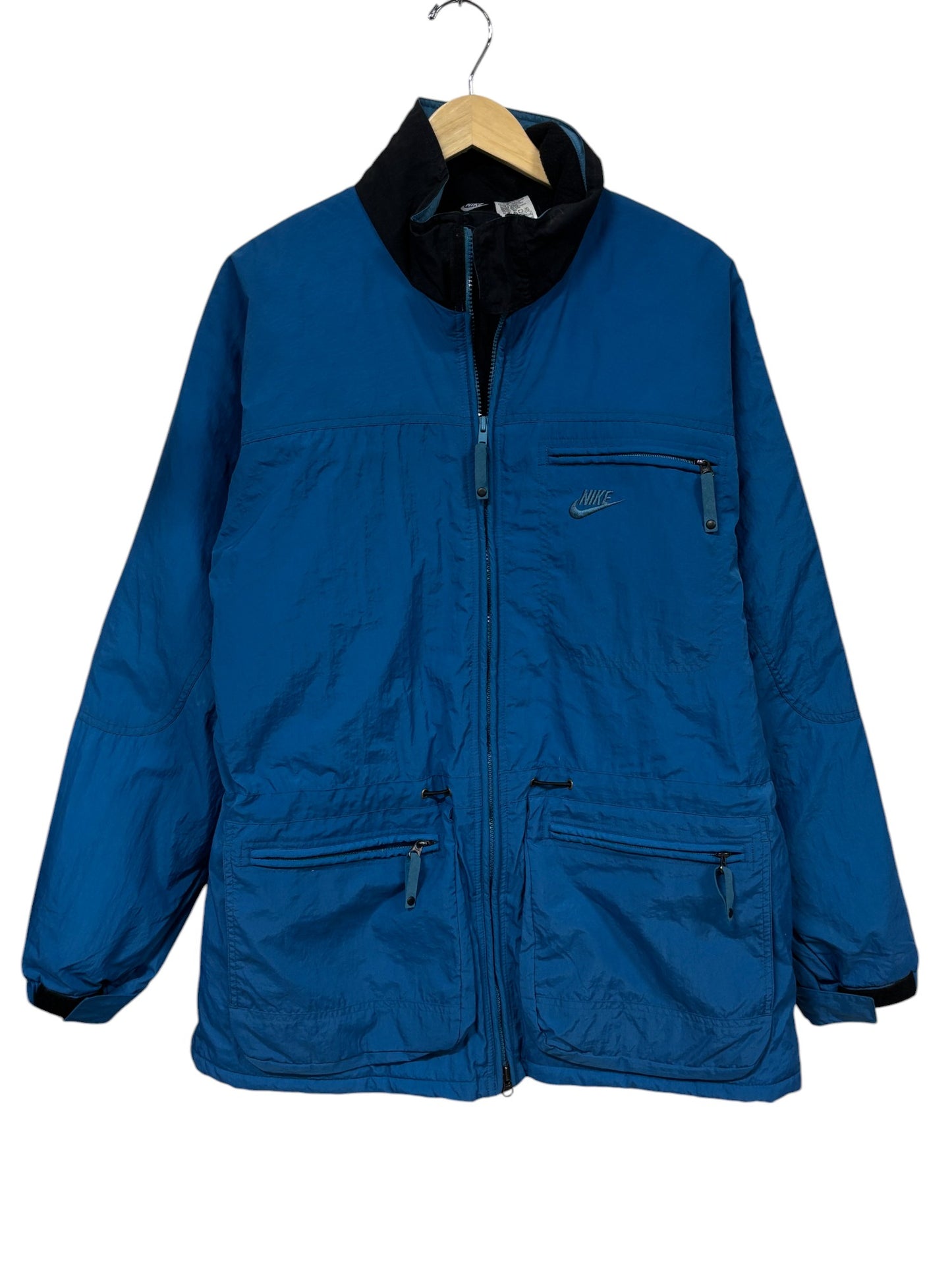 Vintage 90's Nike ACG Blue Full Zip Parka Jacket Size Medium