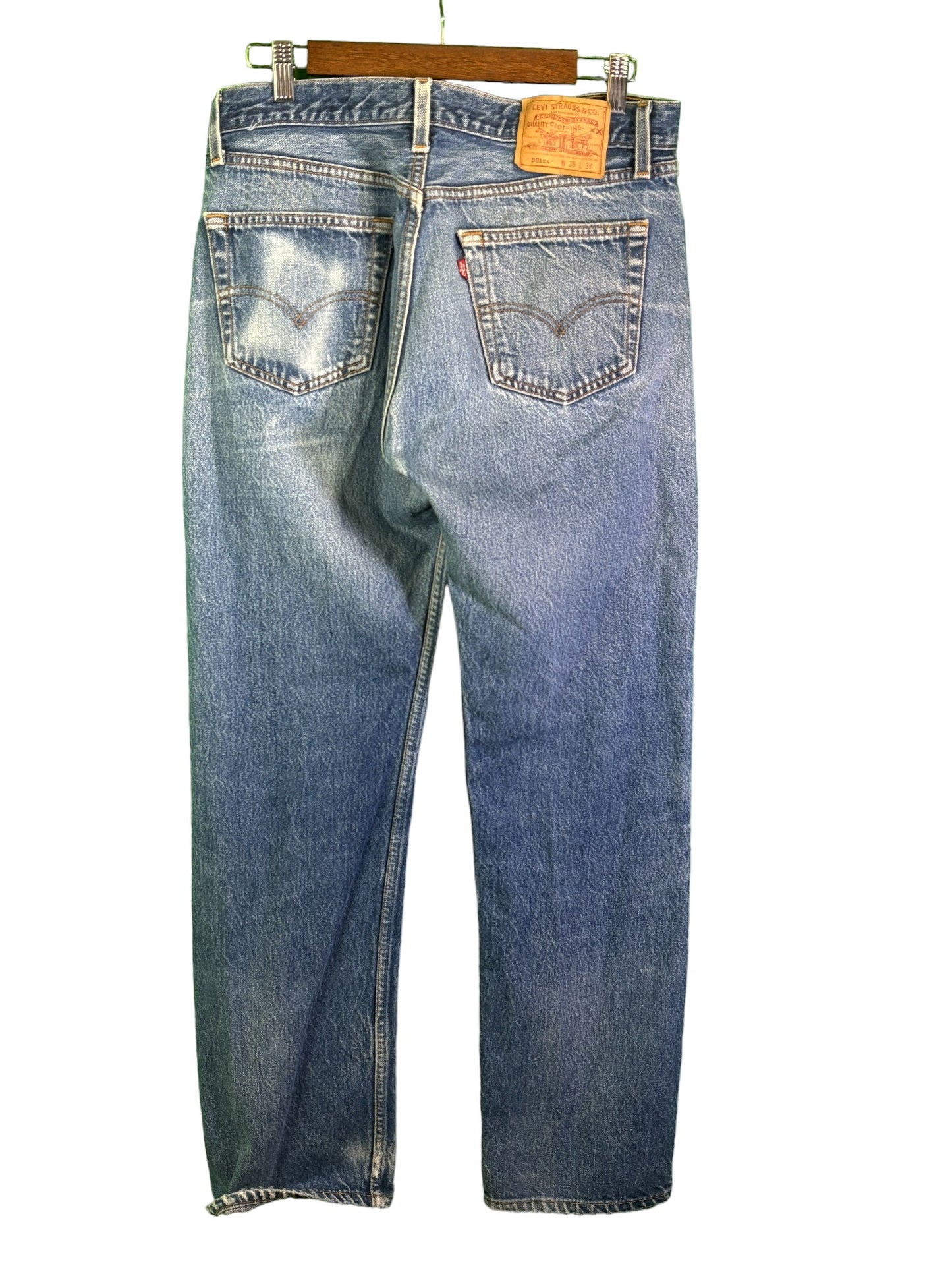 Vintage 90's Levi's 501XX Made in USA Selvedge Denim Jeans Size 32x31